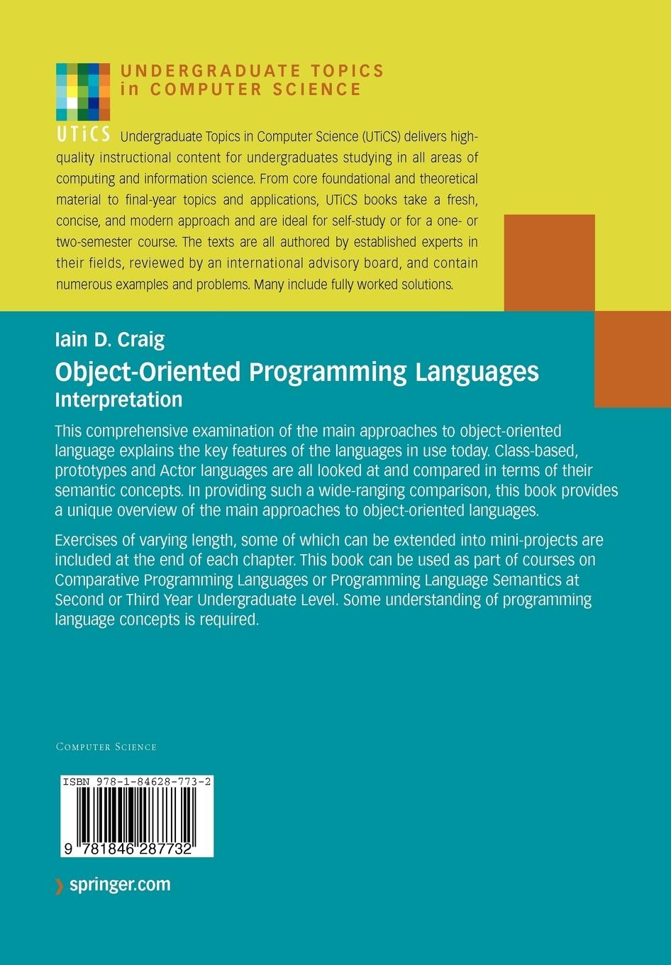 Rückseitencover Object-Oriented Programming Languages: Interpretation