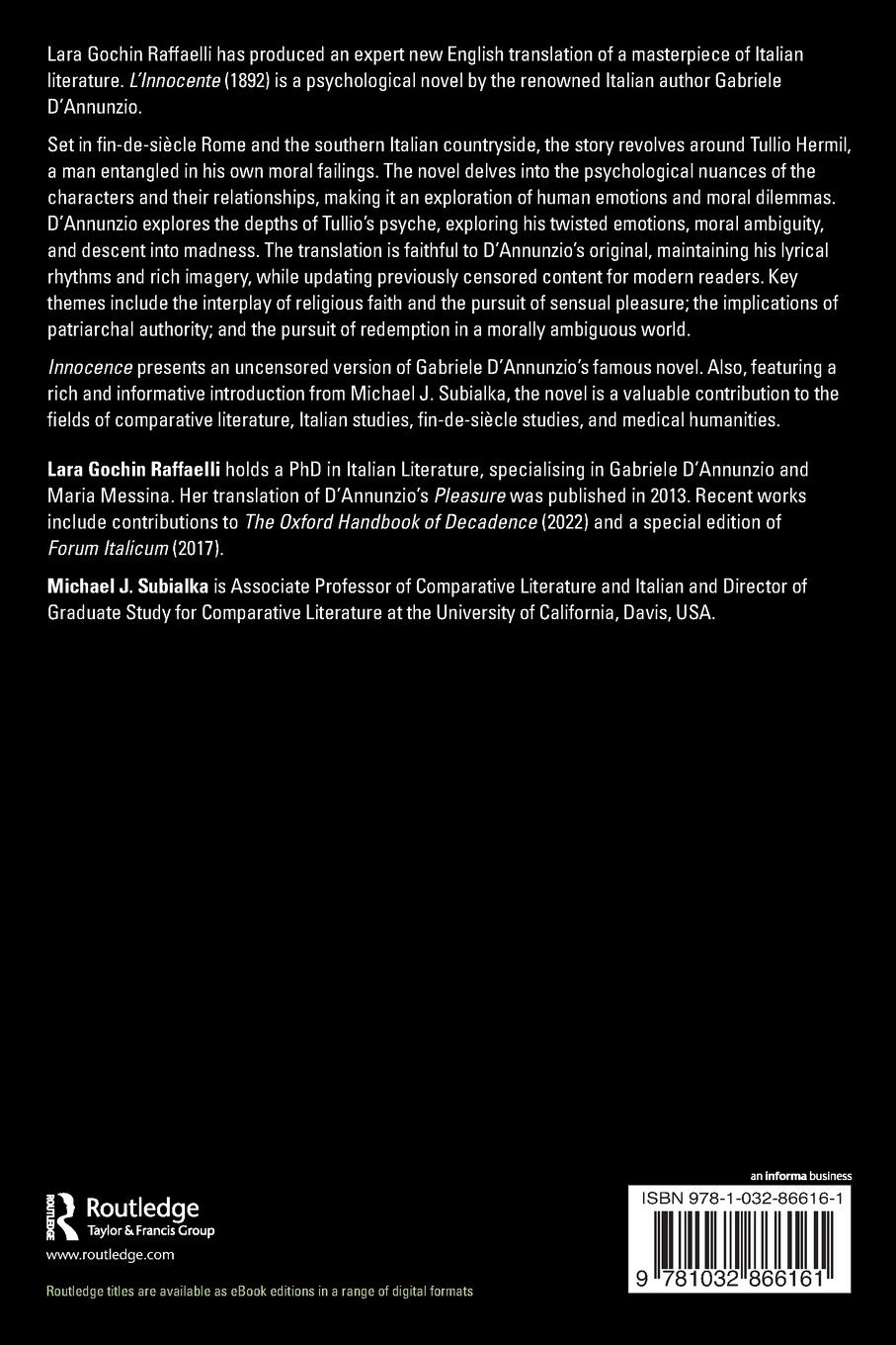 Rückseitencover Innocence