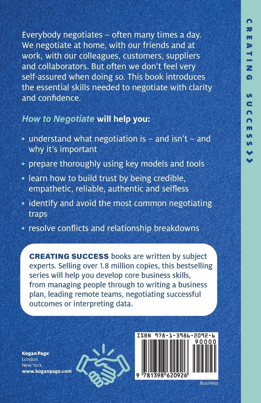 Rückseitencover How to Negotiate