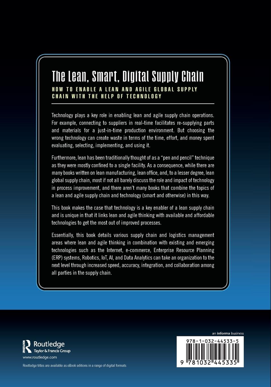 Rückseitencover The Lean, Smart, Digital Supply Chain