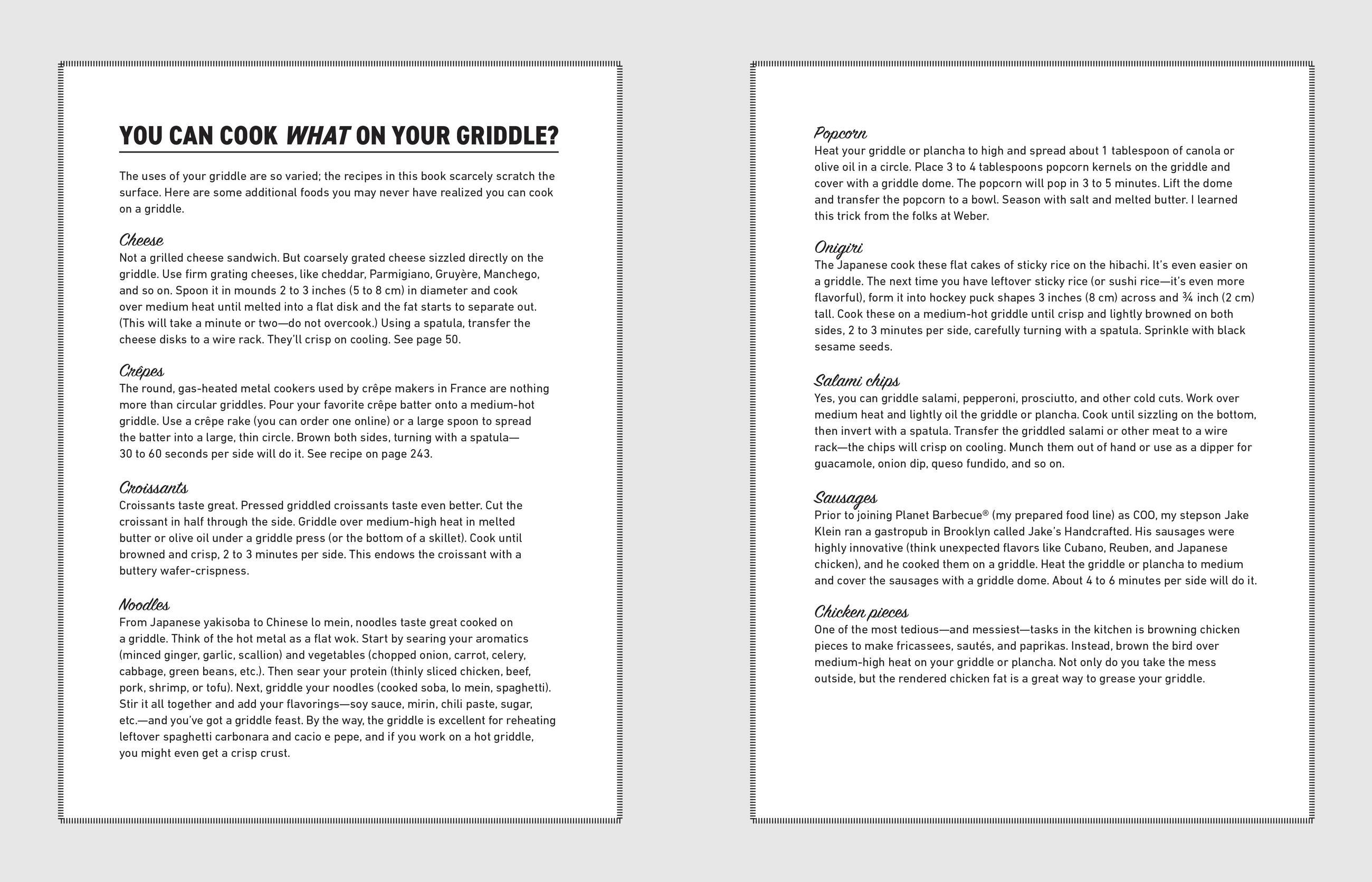 Beispielinhalt (Bild) Project Griddle