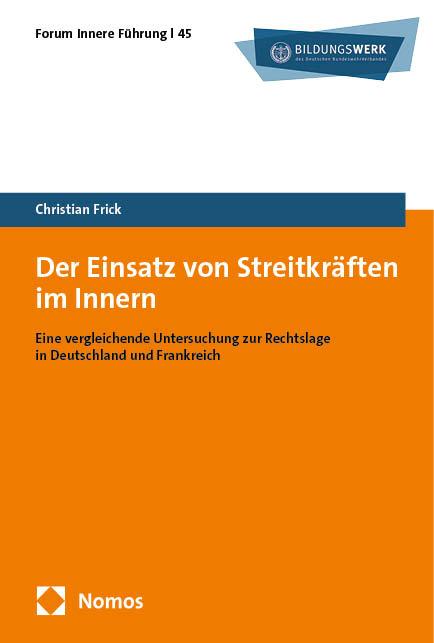 Vorderes Coverbild Der Einsatz von Streitkräften im Innern