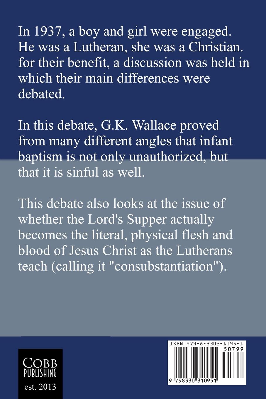 Rückseitencover The Wallace - Stauffer Debate