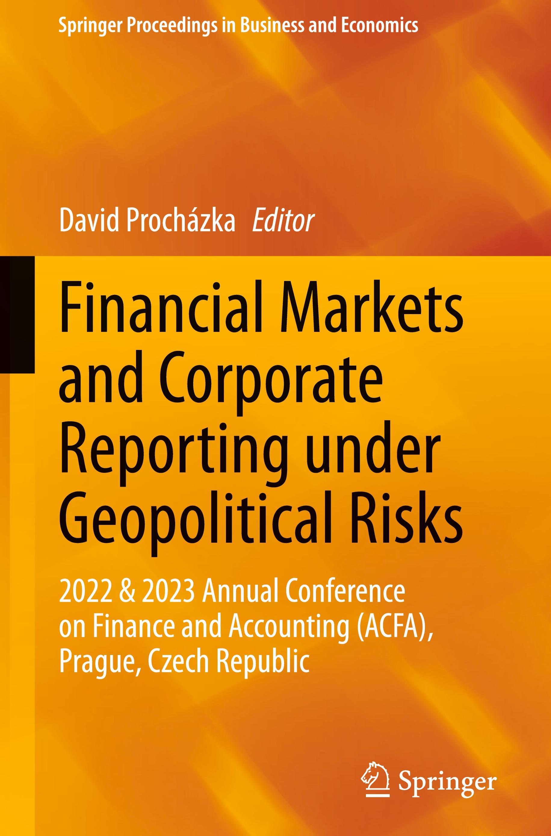 Vorderes Coverbild Financial Markets and Corporate Reporting under Geopolitical Risks