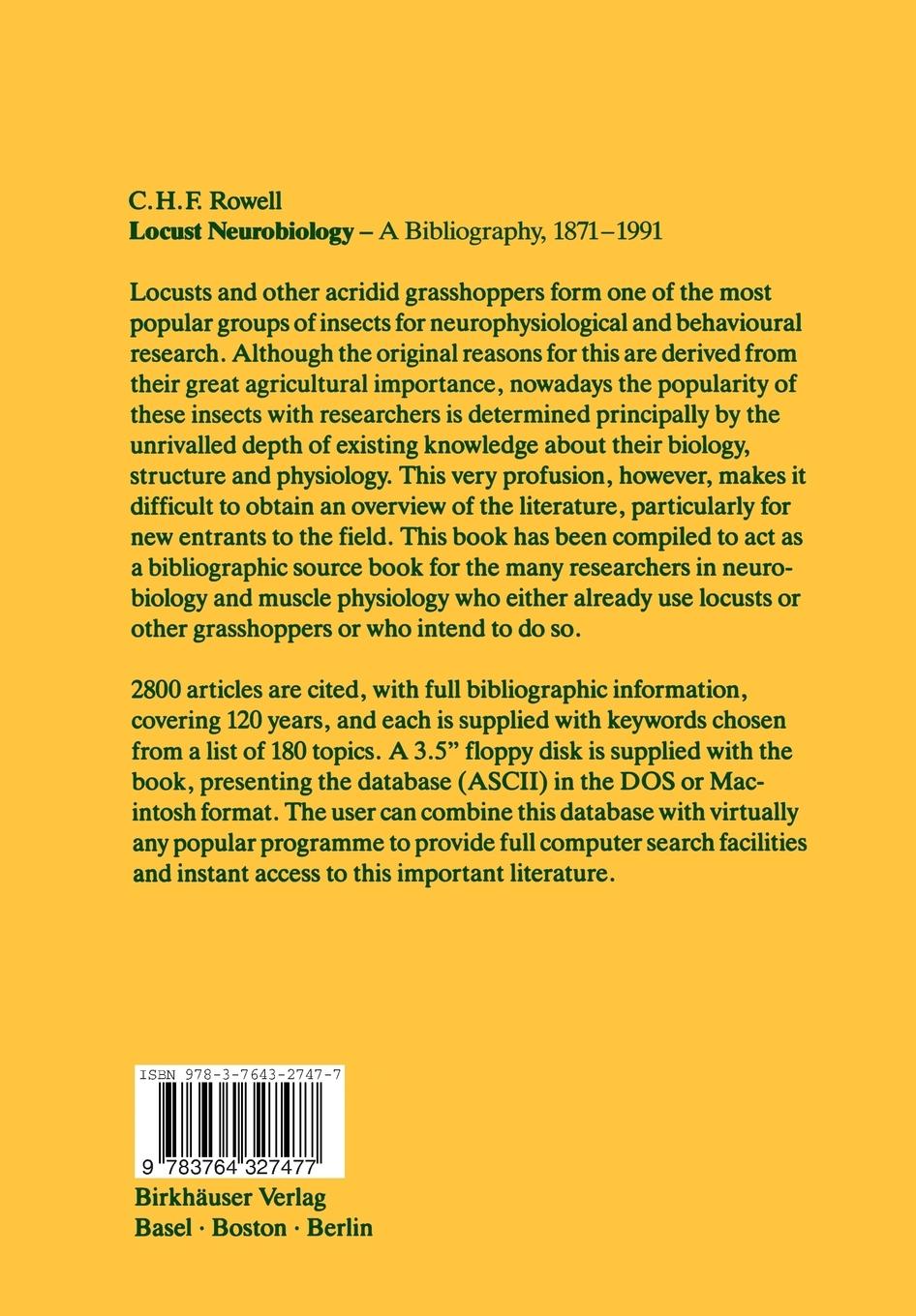 Rückseitencover Locust Neurobiology