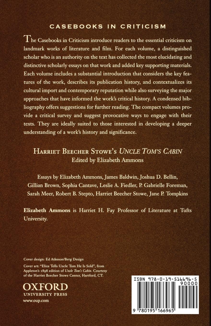 Rückseitencover Harriet Beecher Stowe's Uncle Tom's Cabin