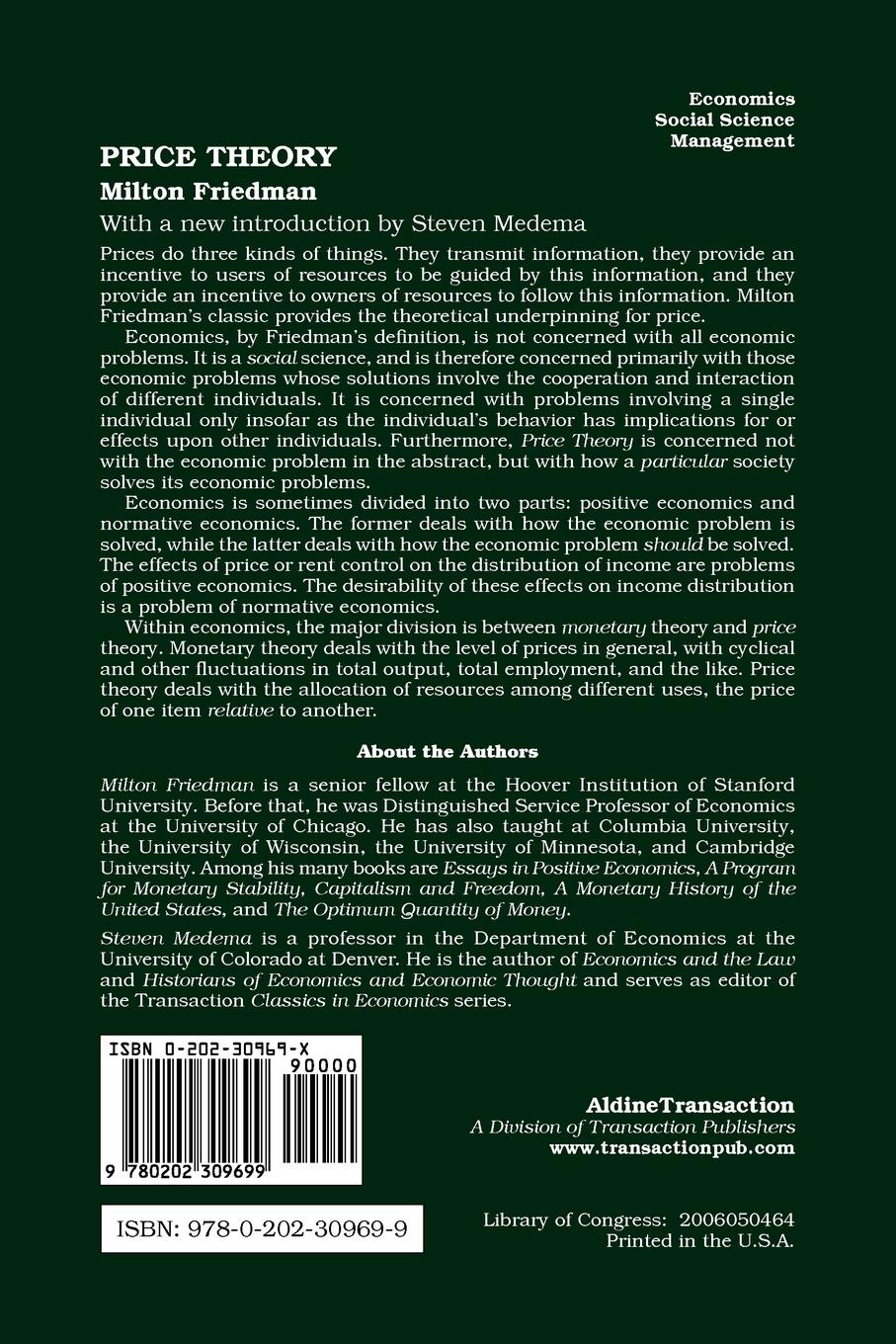 Rückseitencover Price Theory