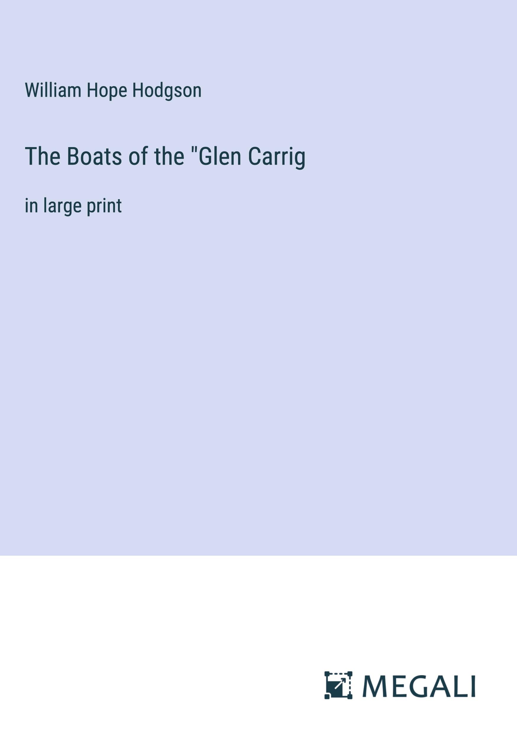 Vorderes Coverbild The Boats of the "Glen Carrig
