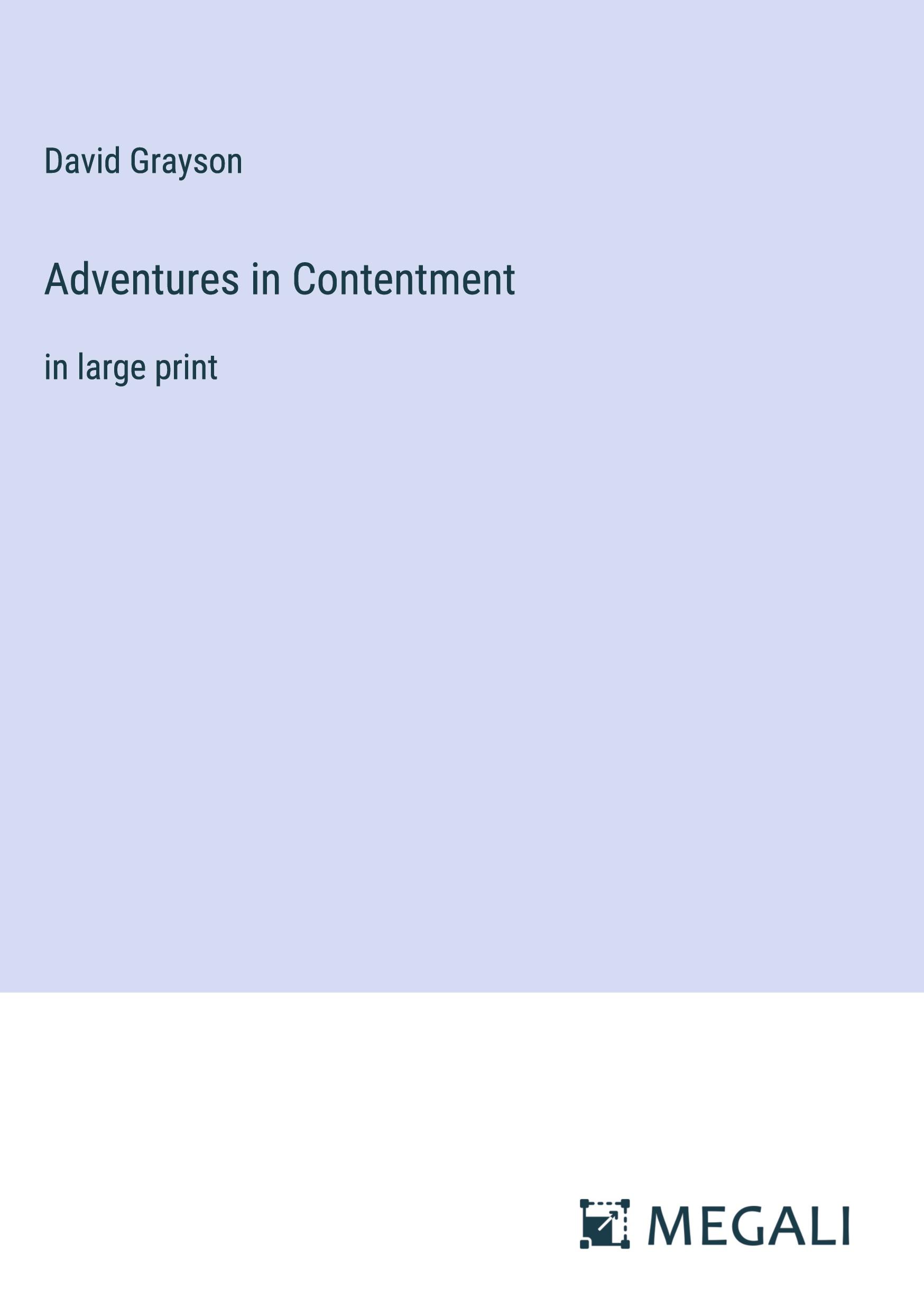Vorderes Coverbild Adventures in Contentment