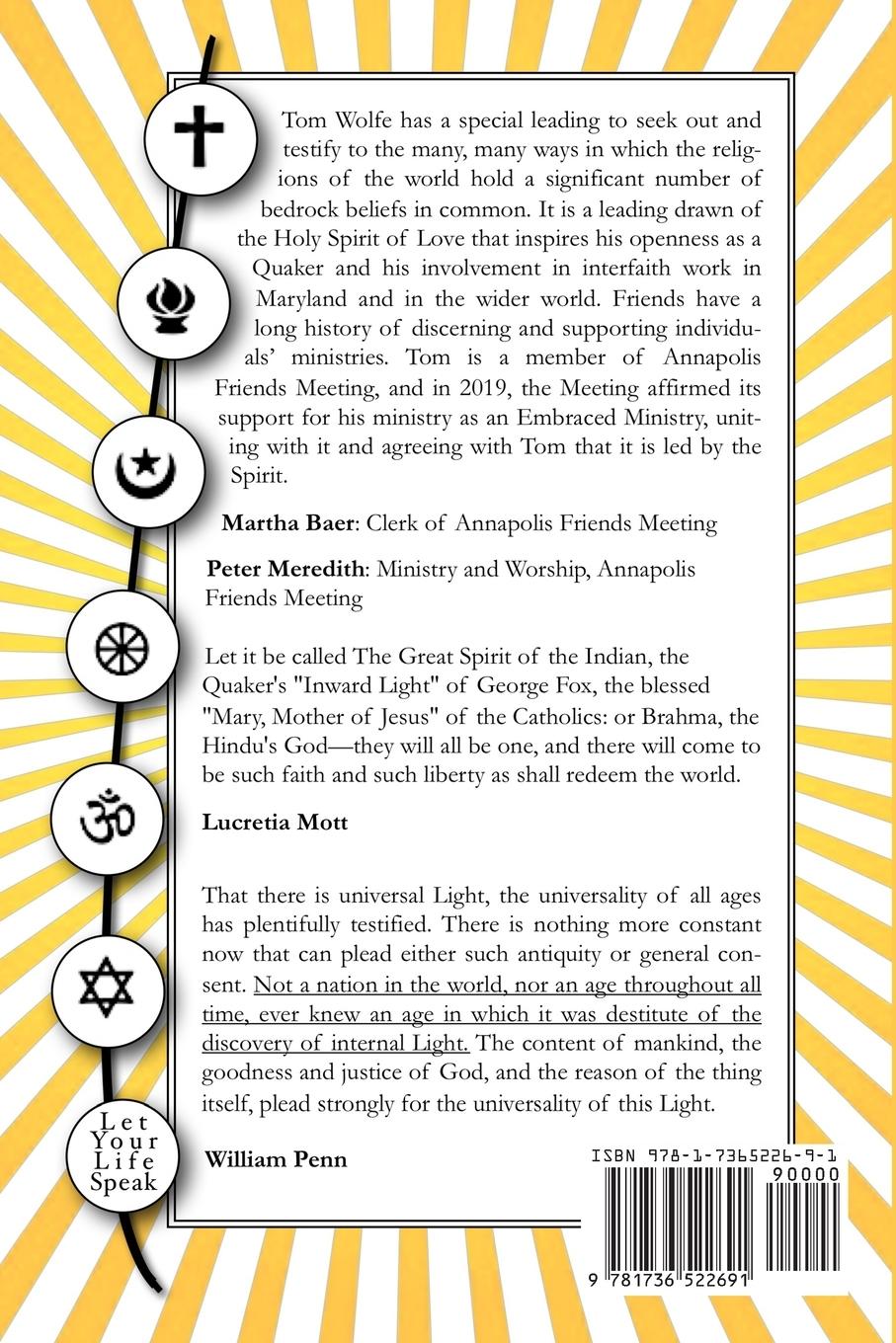 Rückseitencover 33 Ways 7 Faiths Agree with the Quakers