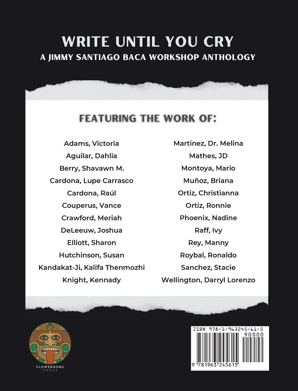 Rückseitencover Write Until You Cry