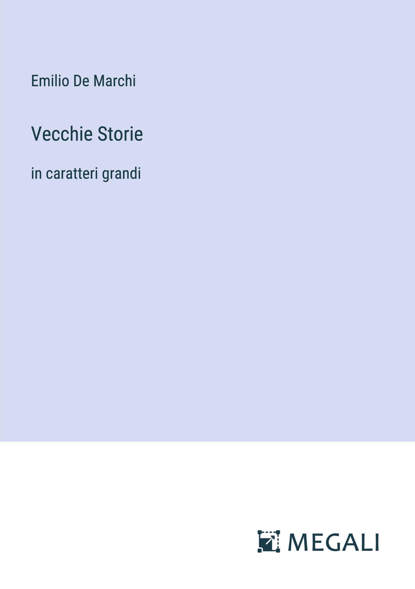 Vorderes Coverbild Vecchie Storie