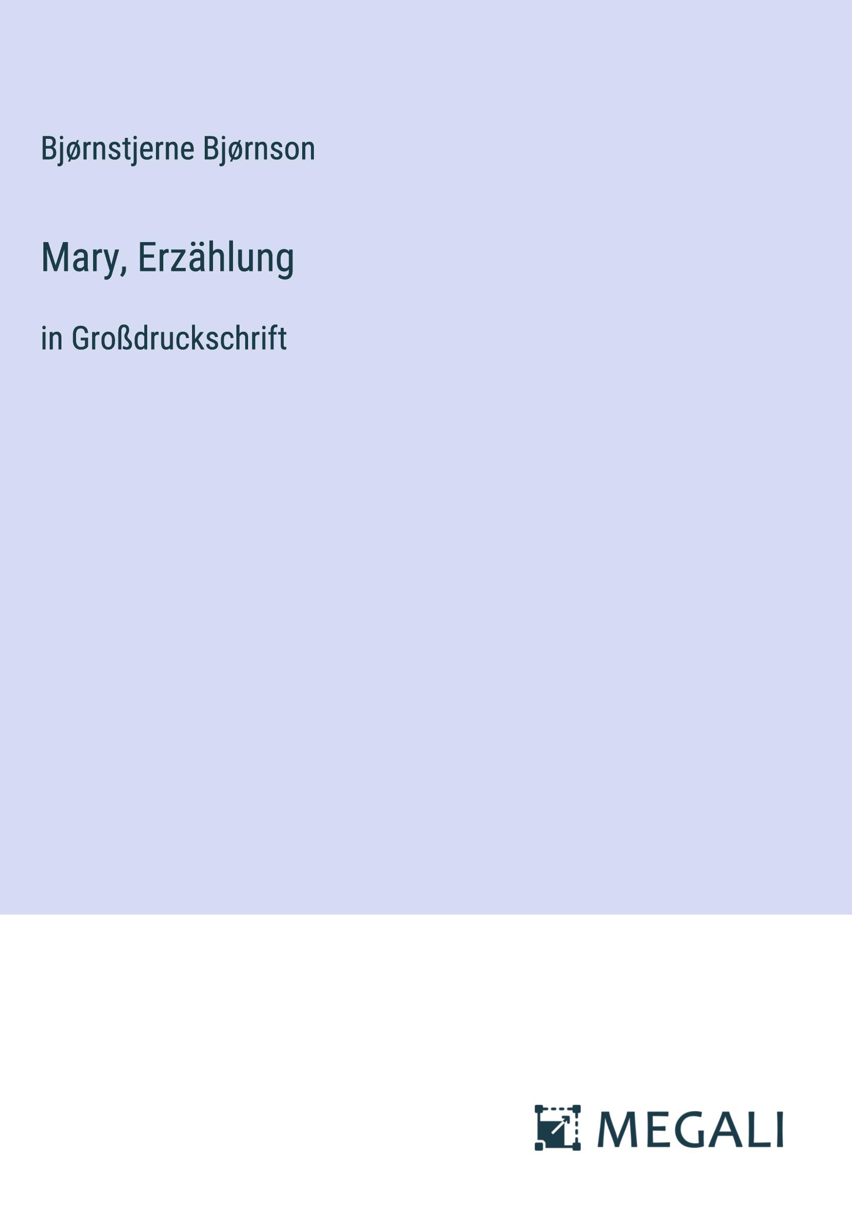 Vorderes Coverbild Mary, Erzählung