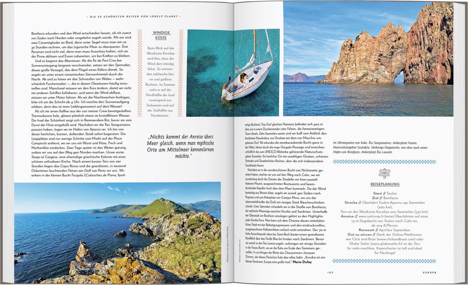 Beispielinhalt (Bild) LONELY PLANET Bildband Die 50 schönsten Reisen von Lonely Planet