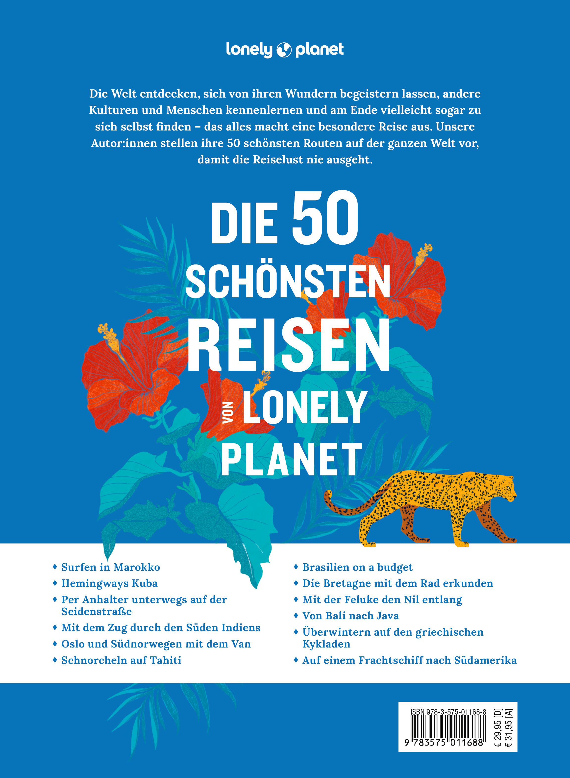 Rückseitencover LONELY PLANET Bildband Die 50 schönsten Reisen von Lonely Planet