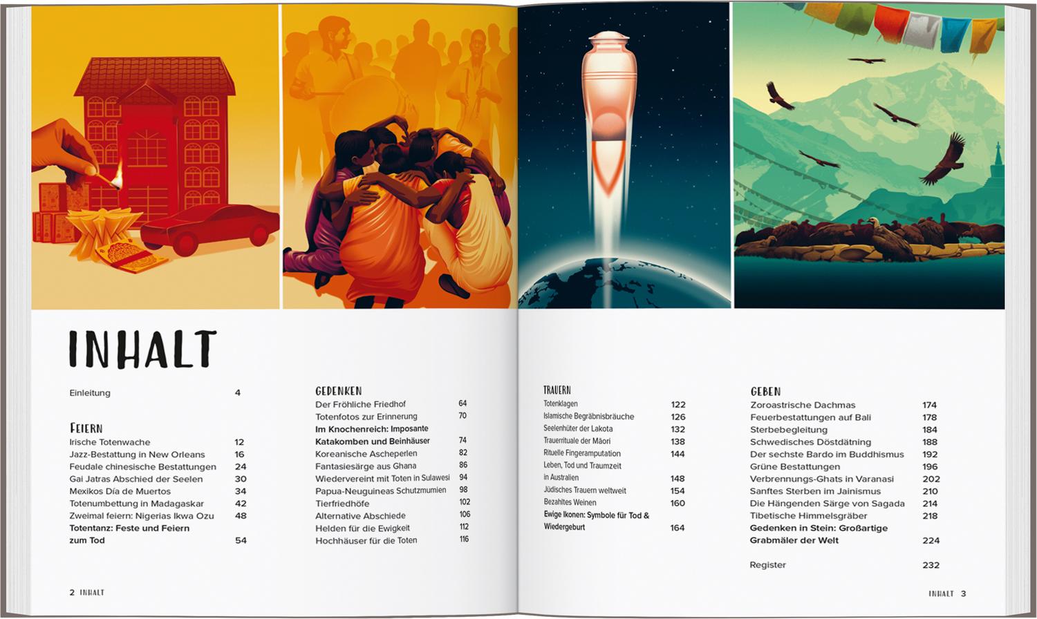 Beispielinhalt (Bild) LONELY PLANET Bildband Guide to Death