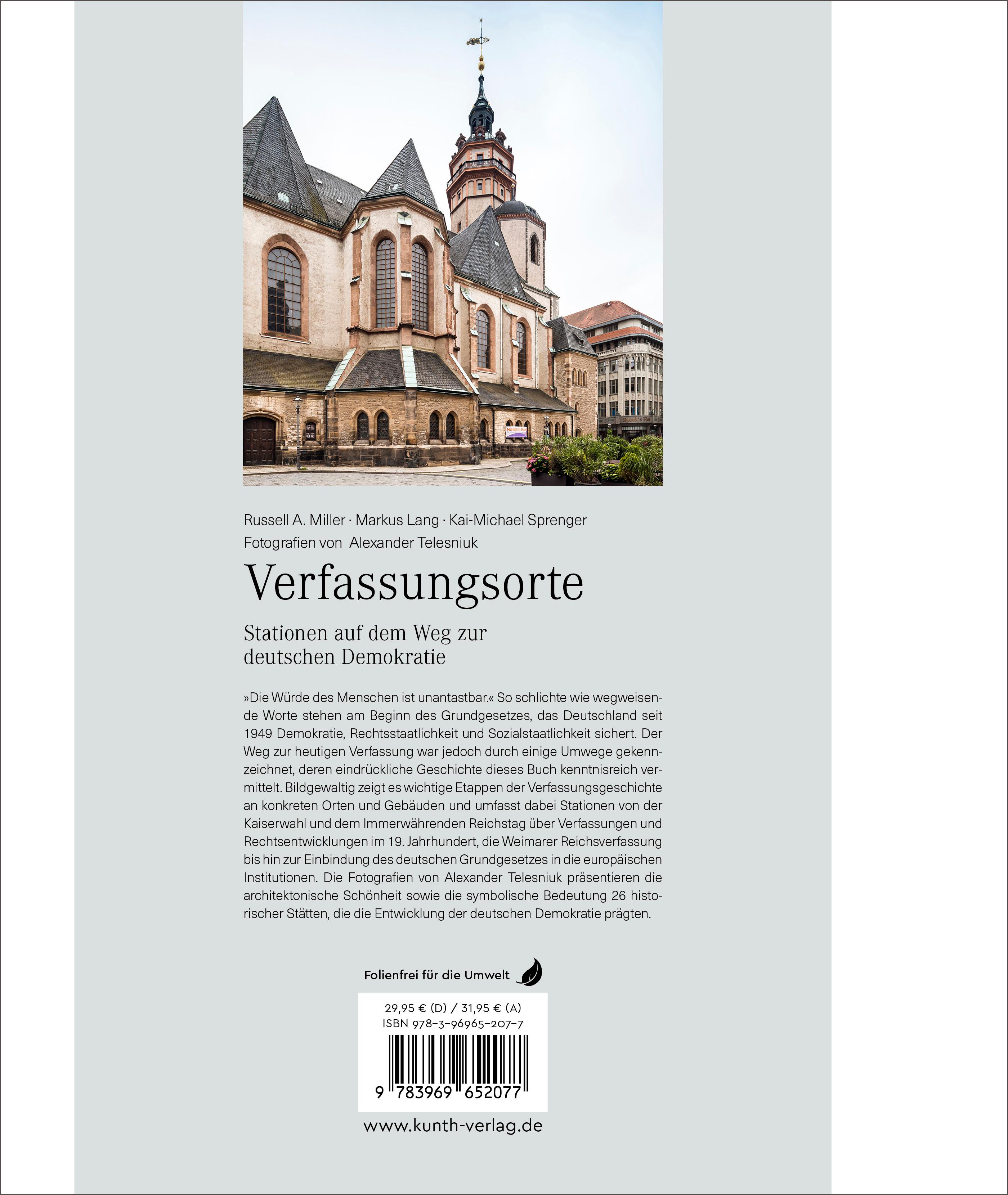 Rückseitencover KUNTH Bildband Verfassungsorte