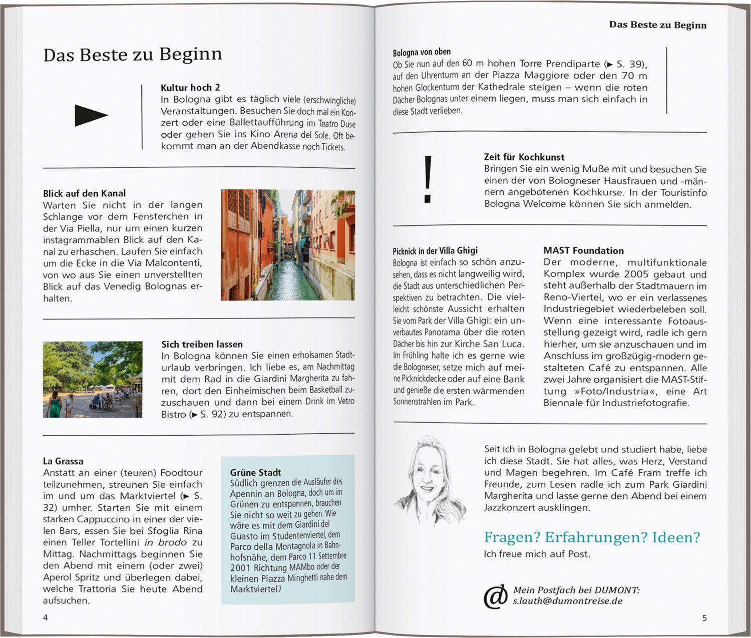 Beispielinhalt (Bild) DUMONT direkt Reiseführer Bologna