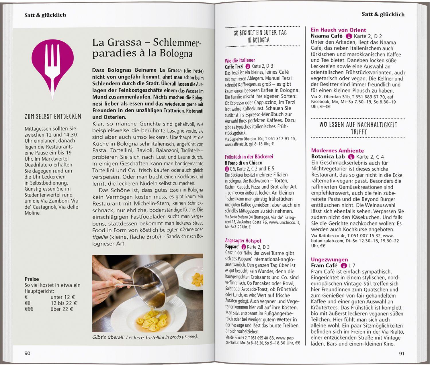 Beispielinhalt (Bild) DUMONT direkt Reiseführer Bologna