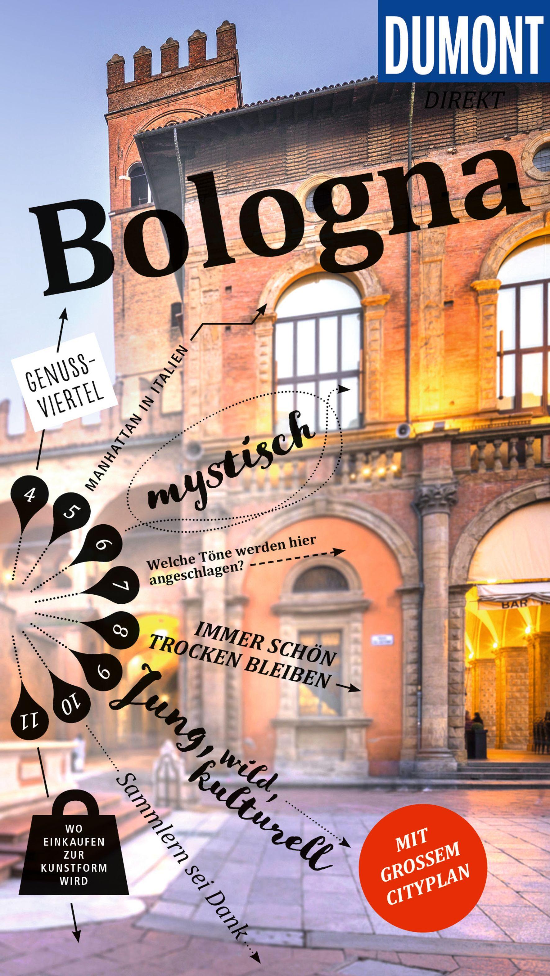 Vorderes Coverbild DUMONT direkt Reiseführer Bologna