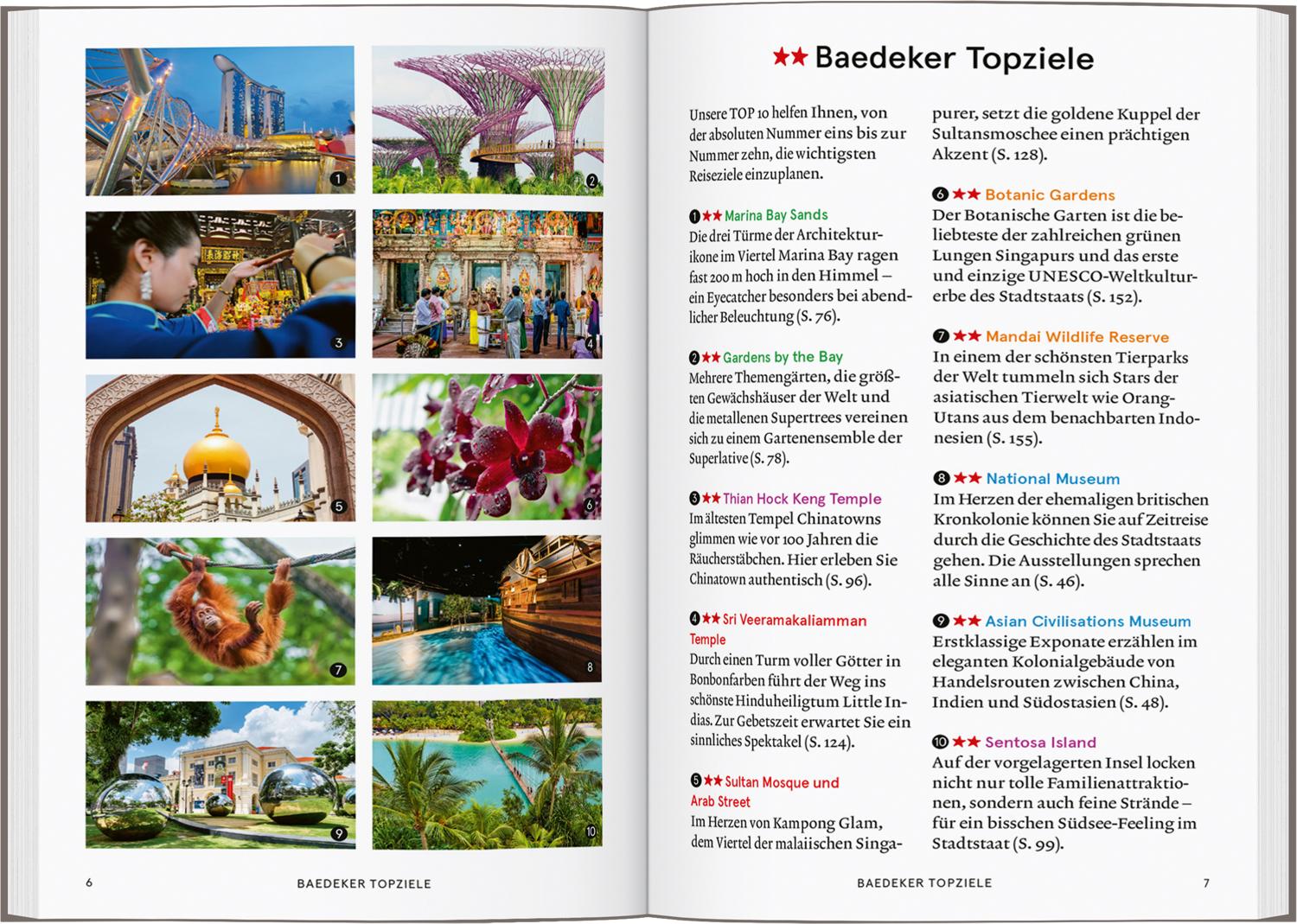 Beispielinhalt (Bild) Baedeker SMART Reiseführer Singapur