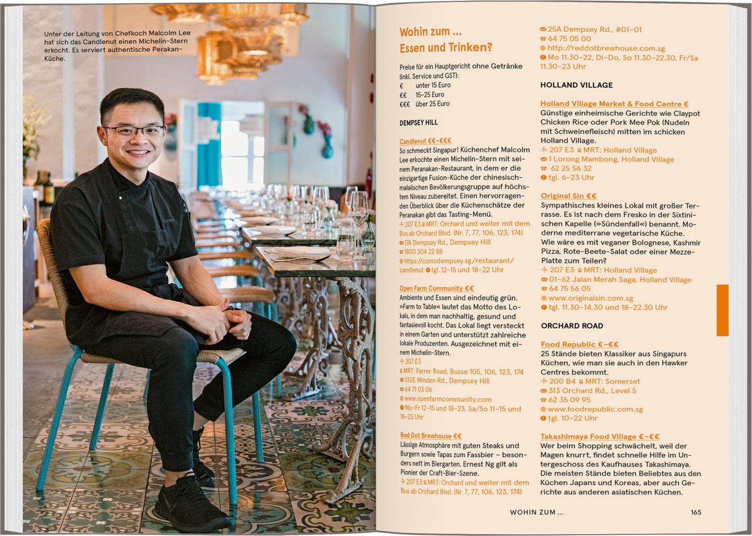 Beispielinhalt (Bild) Baedeker SMART Reiseführer Singapur