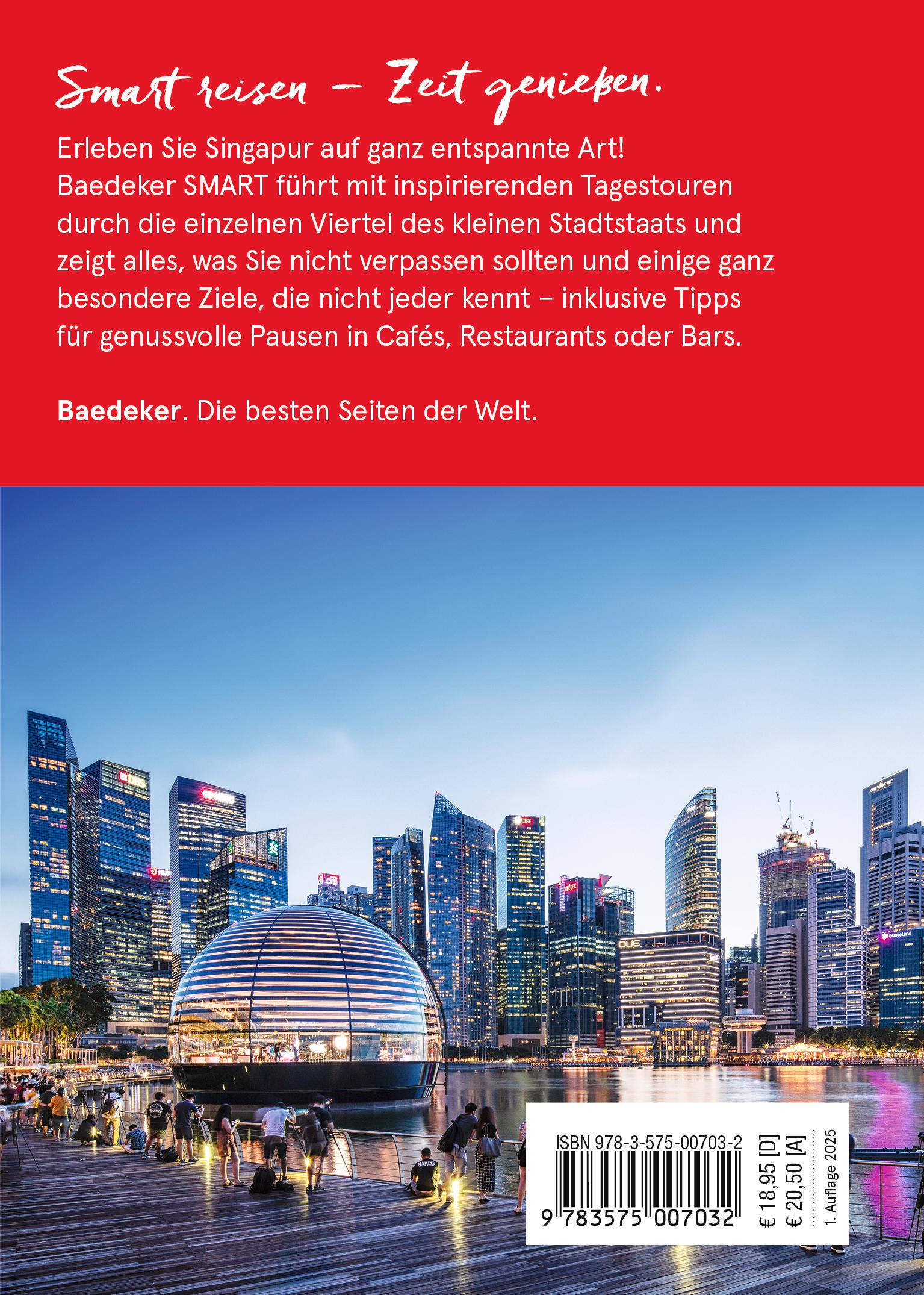 Rückseitencover Baedeker SMART Reiseführer Singapur