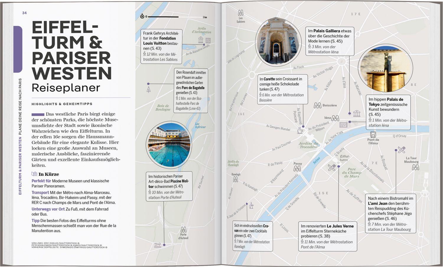Beispielinhalt (Bild) LONELY PLANET Reiseführer Entdecke Paris
