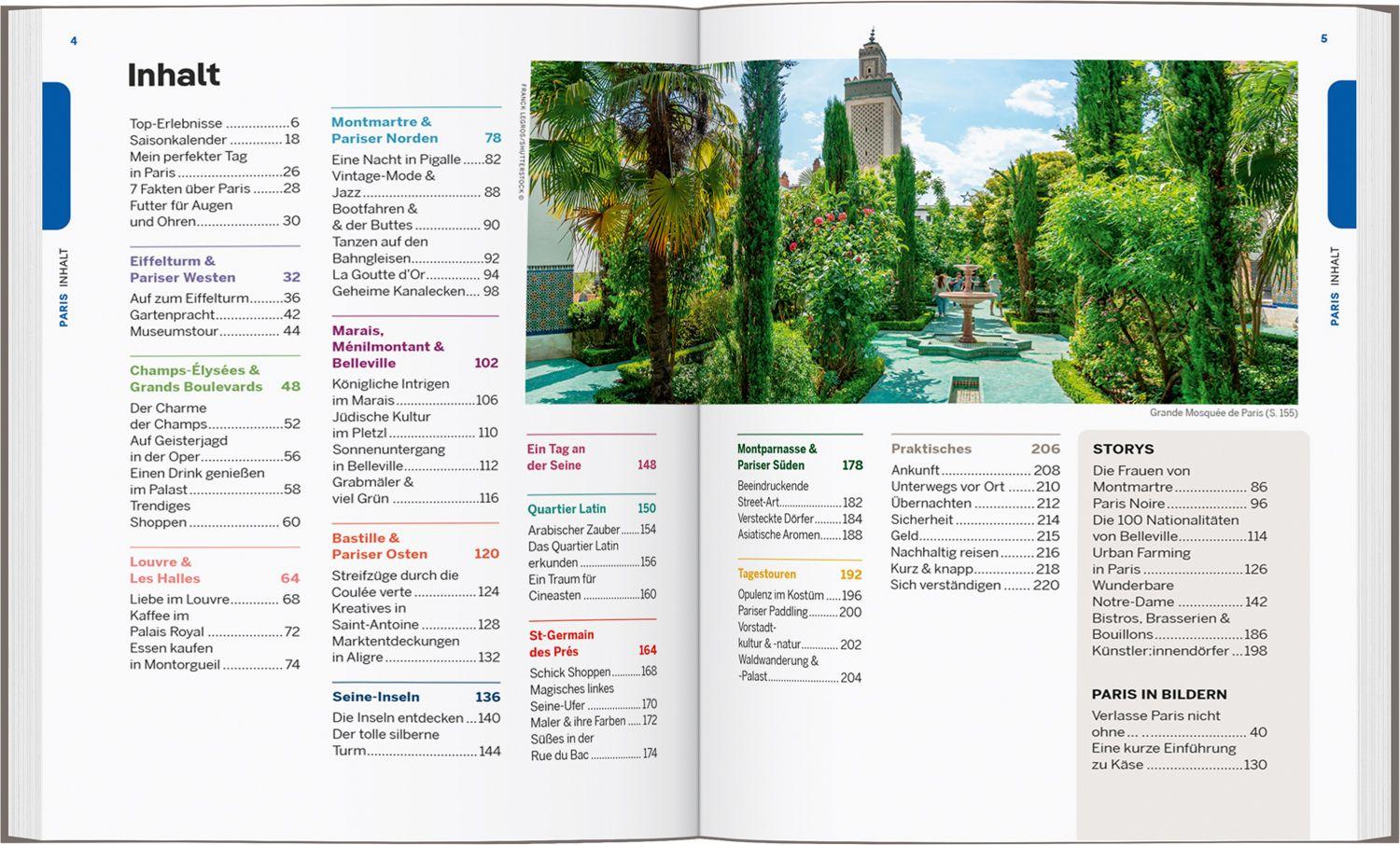 Beispielinhalt (Bild) LONELY PLANET Reiseführer Entdecke Paris