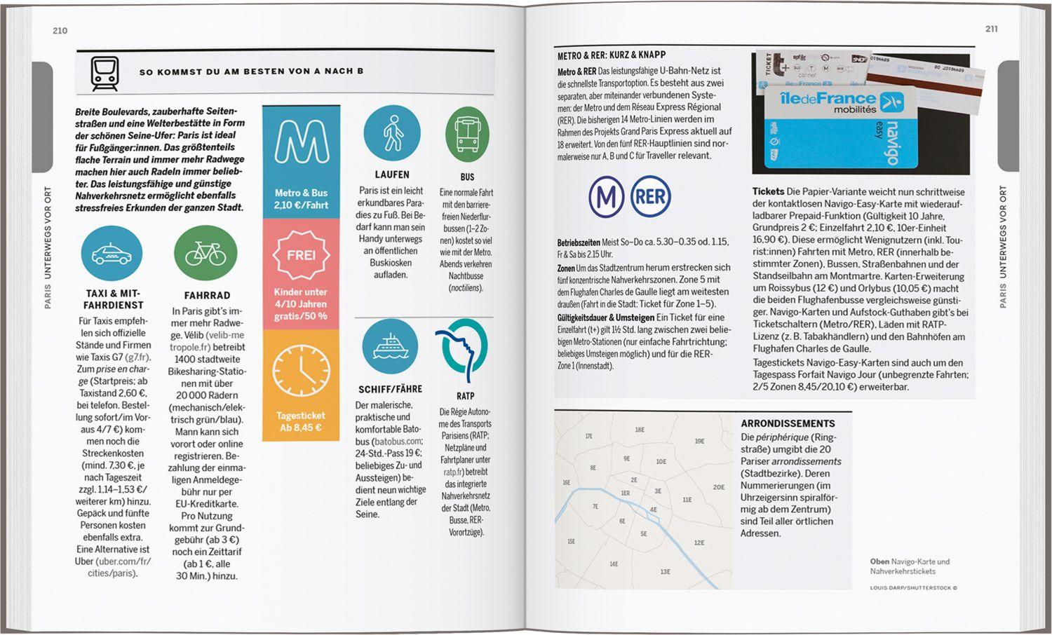 Beispielinhalt (Bild) LONELY PLANET Reiseführer Entdecke Paris