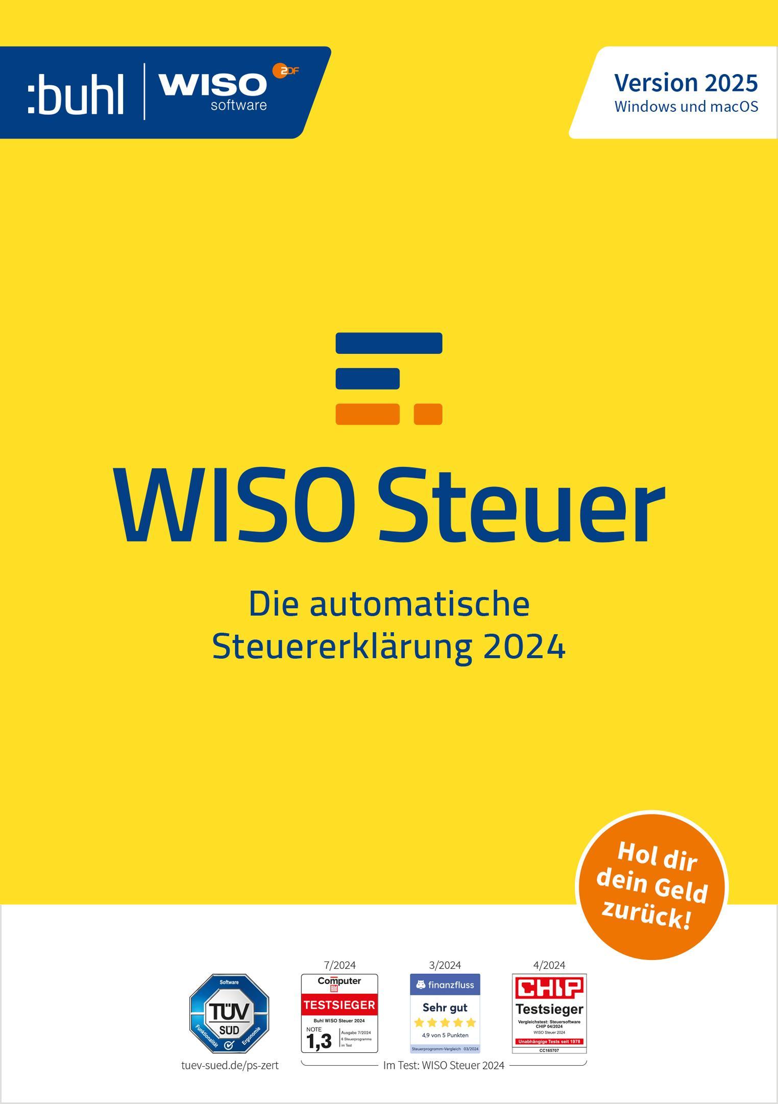 Vorderes Coverbild WISO Steuer 2025