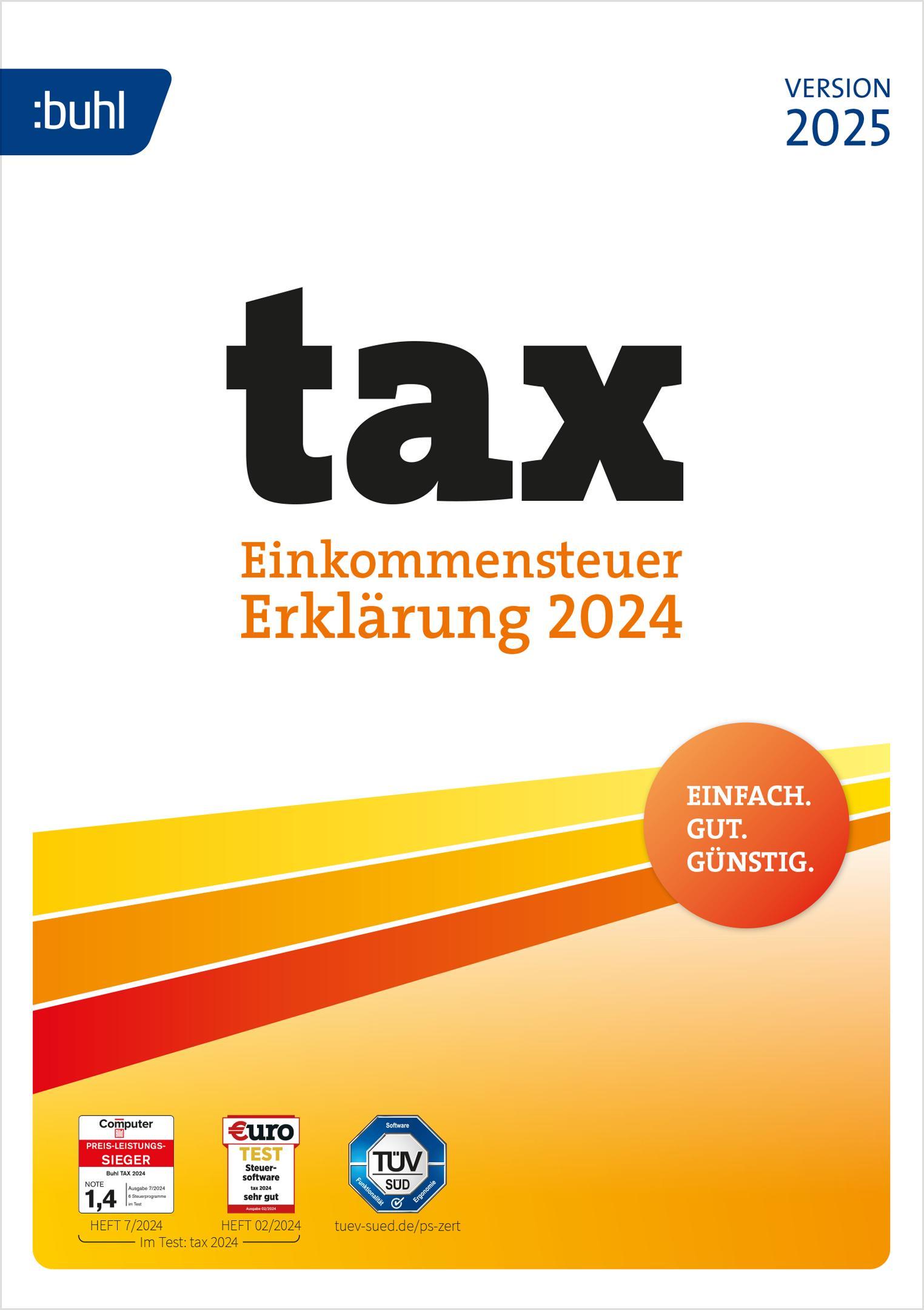 Vorderes Coverbild tax 2025
