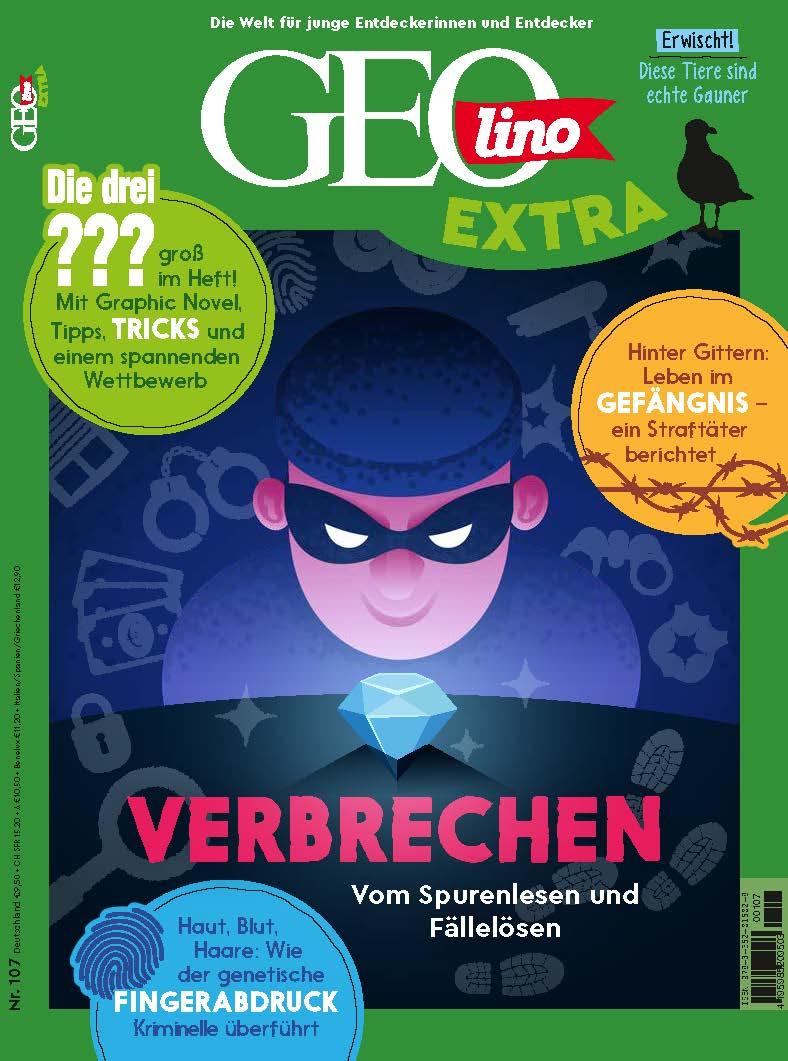 Vorderes Coverbild GEOlino extra 107/2024 - Verbrechen