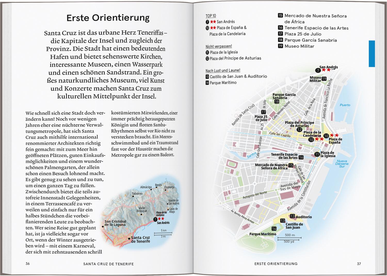 Beispielinhalt (Bild) Baedeker SMART Reiseführer Teneriffa