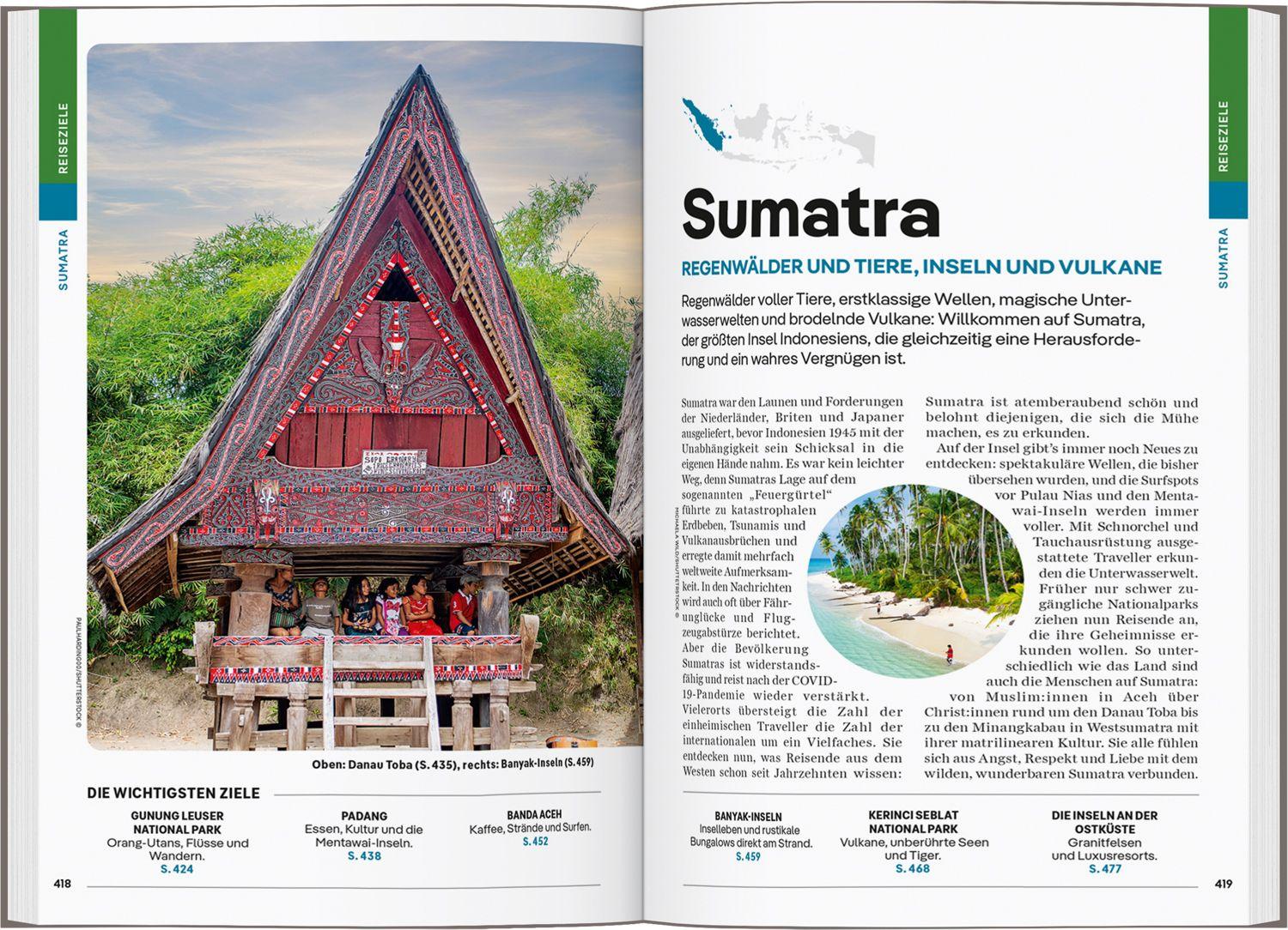 Beispielinhalt (Bild) LONELY PLANET Reiseführer Indonesien