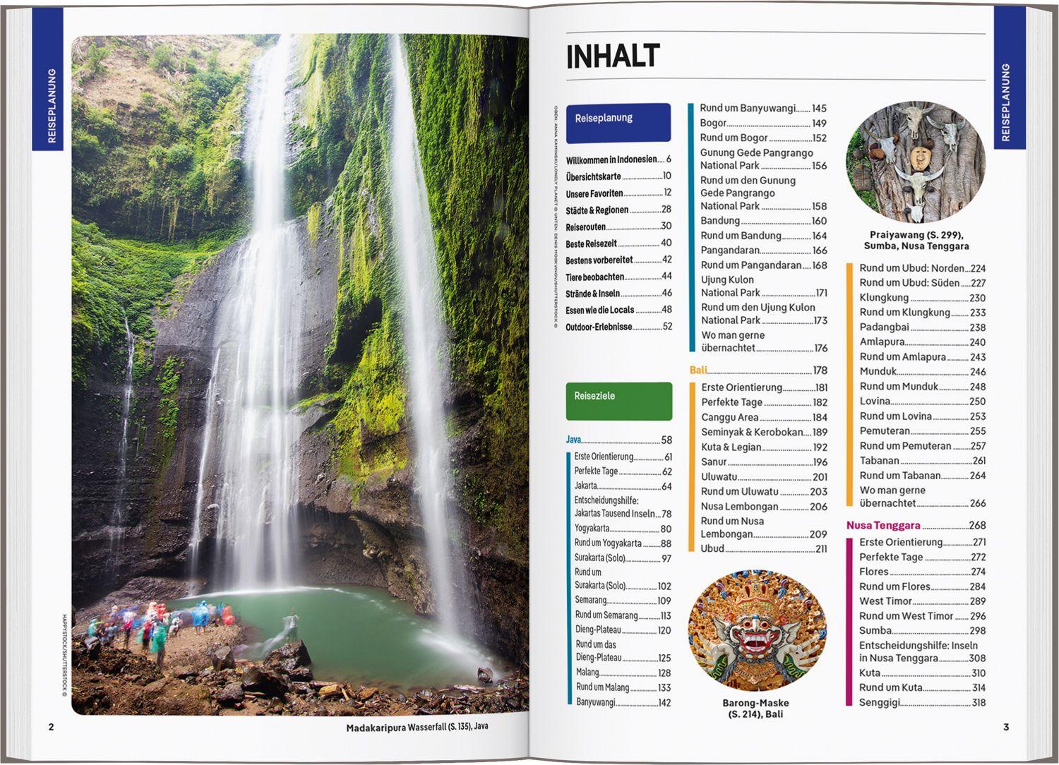 Beispielinhalt (Bild) LONELY PLANET Reiseführer Indonesien