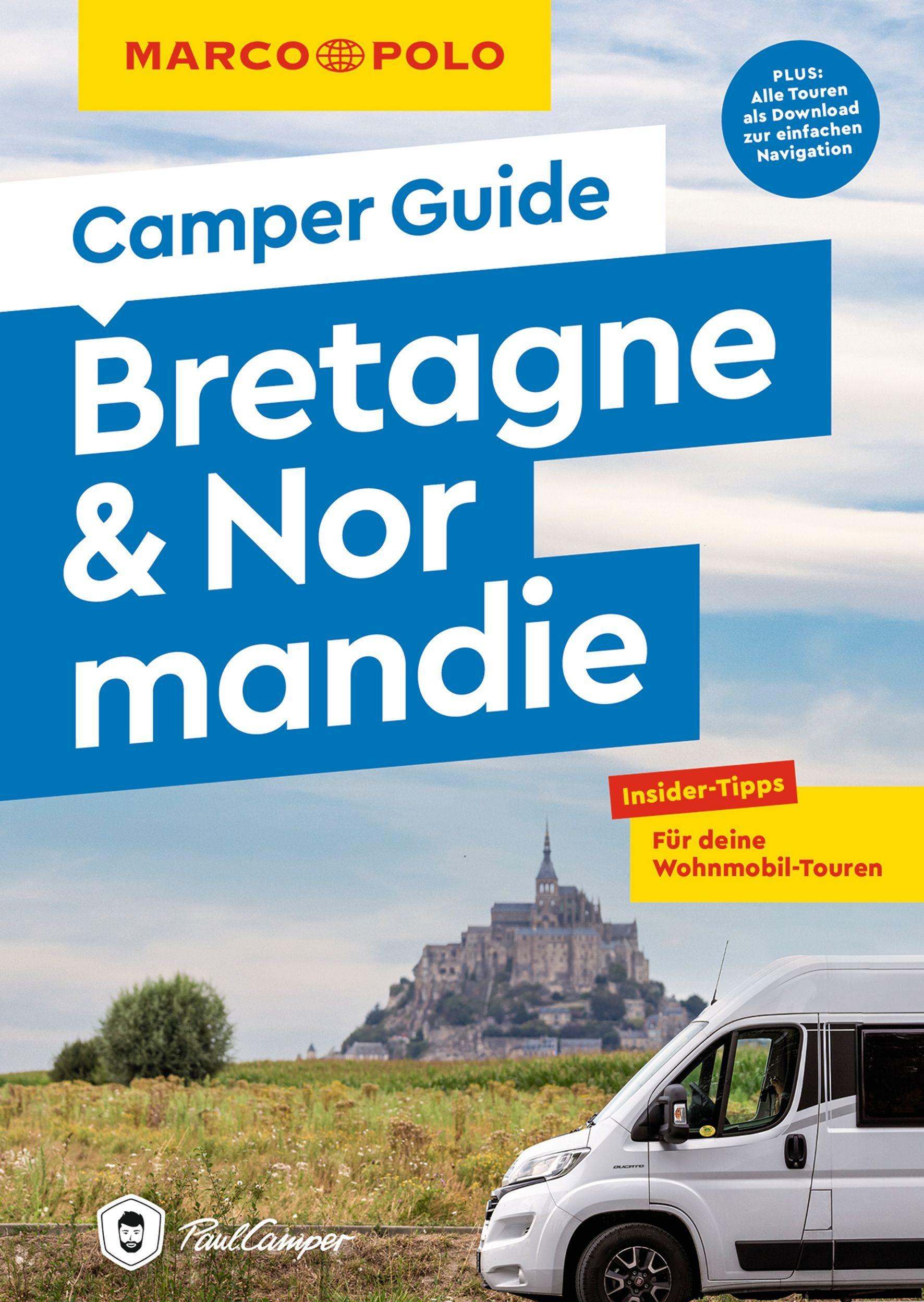 Vorderes Coverbild MARCO POLO Camper Guide Bretagne & Normandie