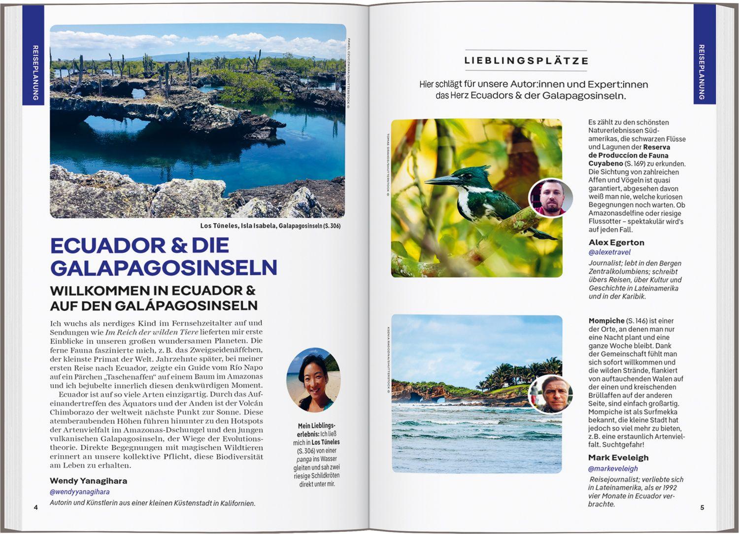 Beispielinhalt (Bild) LONELY PLANET Reiseführer Ecuador & Galápagosinseln