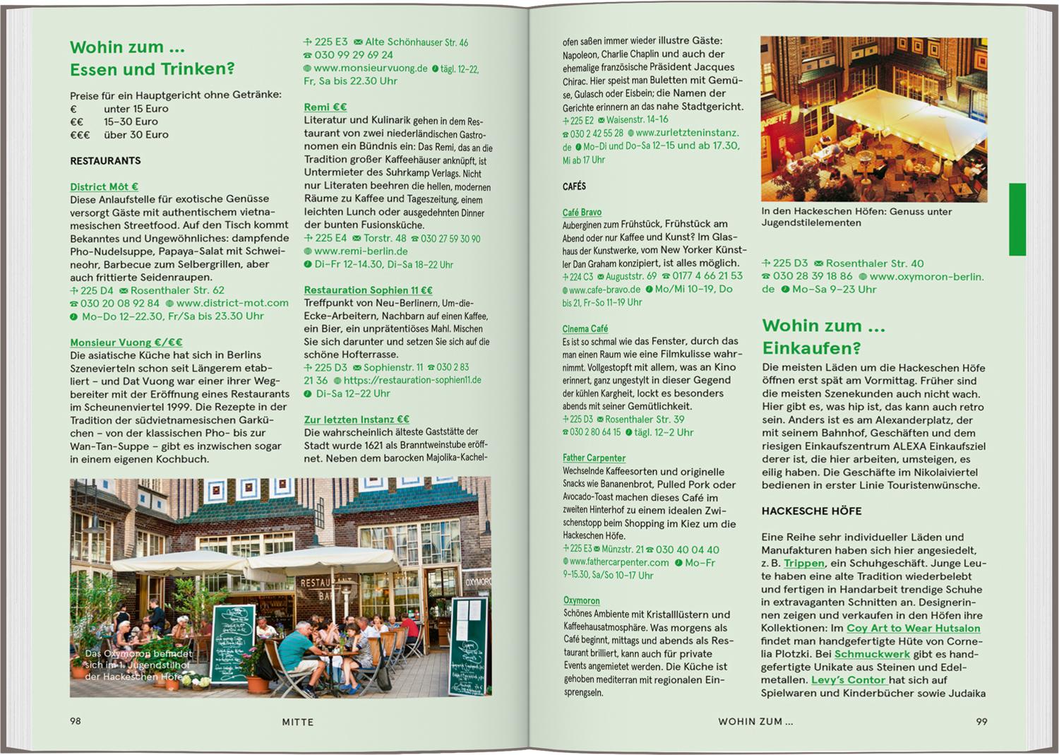 Beispielinhalt (Bild) Baedeker SMART Reiseführer Berlin