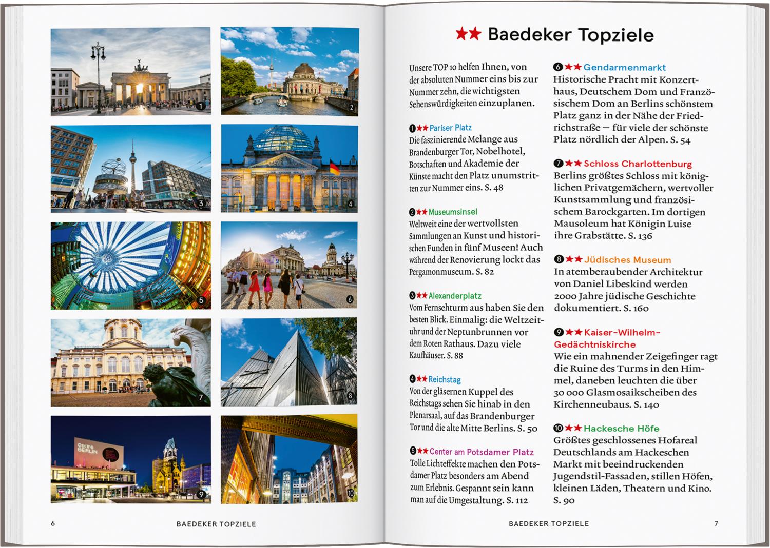 Beispielinhalt (Bild) Baedeker SMART Reiseführer Berlin