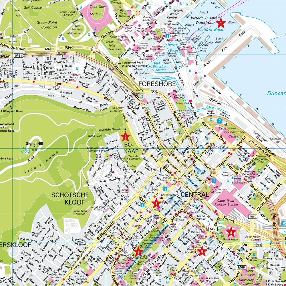 Beispielinhalt (Bild) MARCO POLO Cityplan Kapstadt 1:16.000