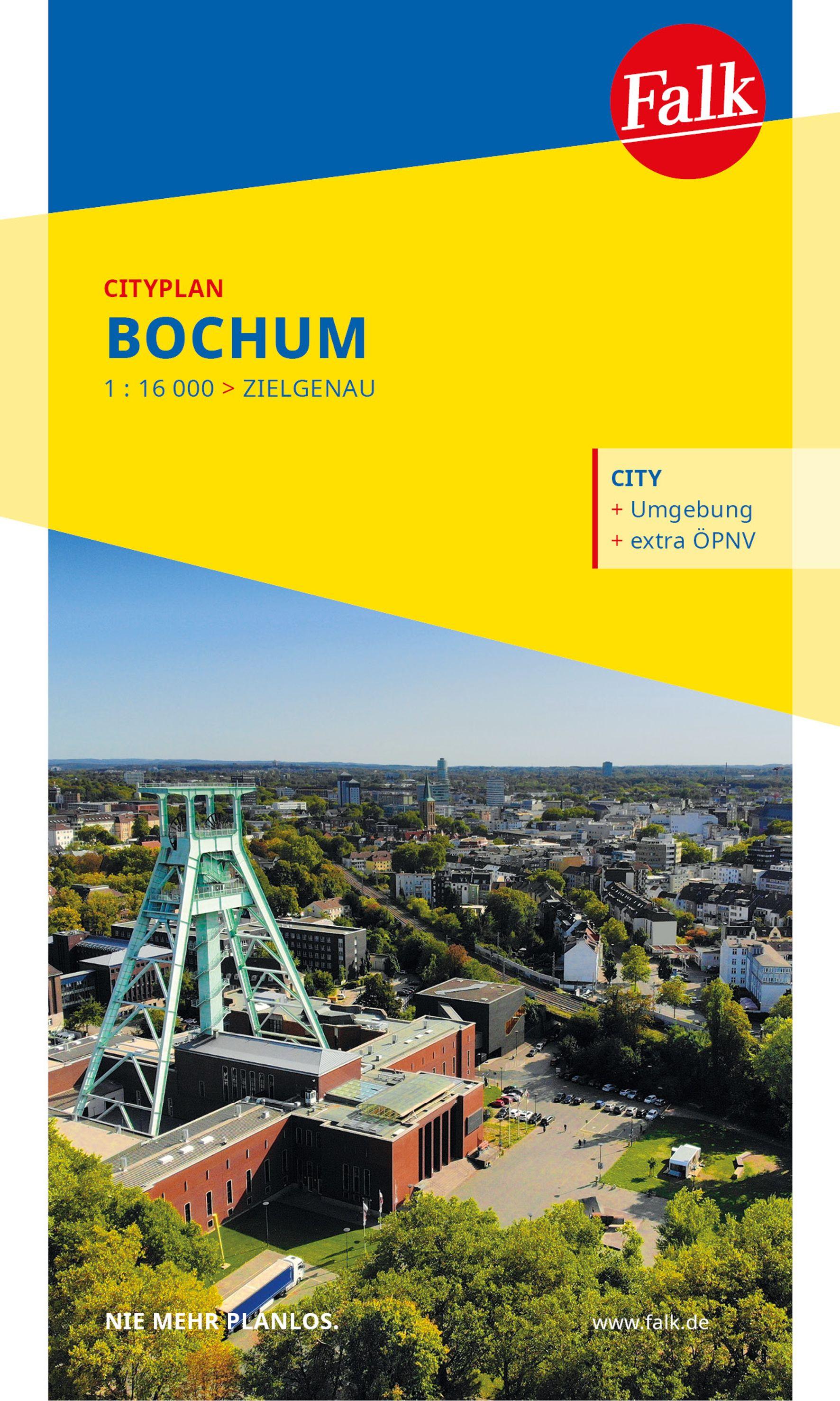 Vorderes Coverbild Falk Cityplan Bochum 1:16.000