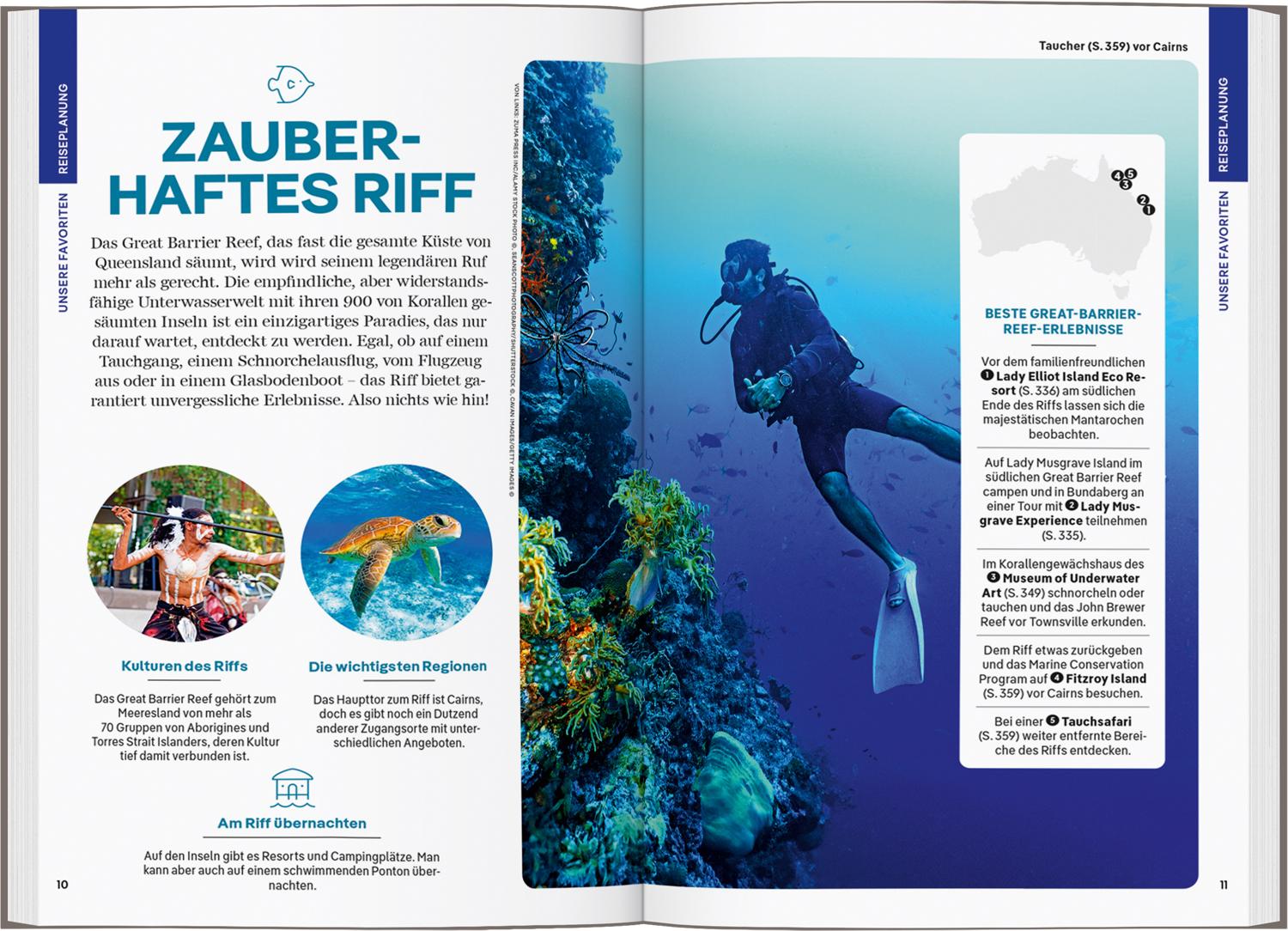 Beispielinhalt (Bild) LONELY PLANET Reiseführer Australien