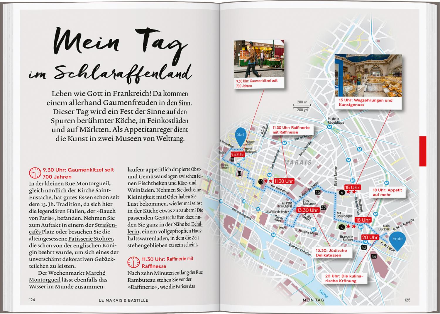 Beispielinhalt (Bild) Baedeker SMART Reiseführer Paris
