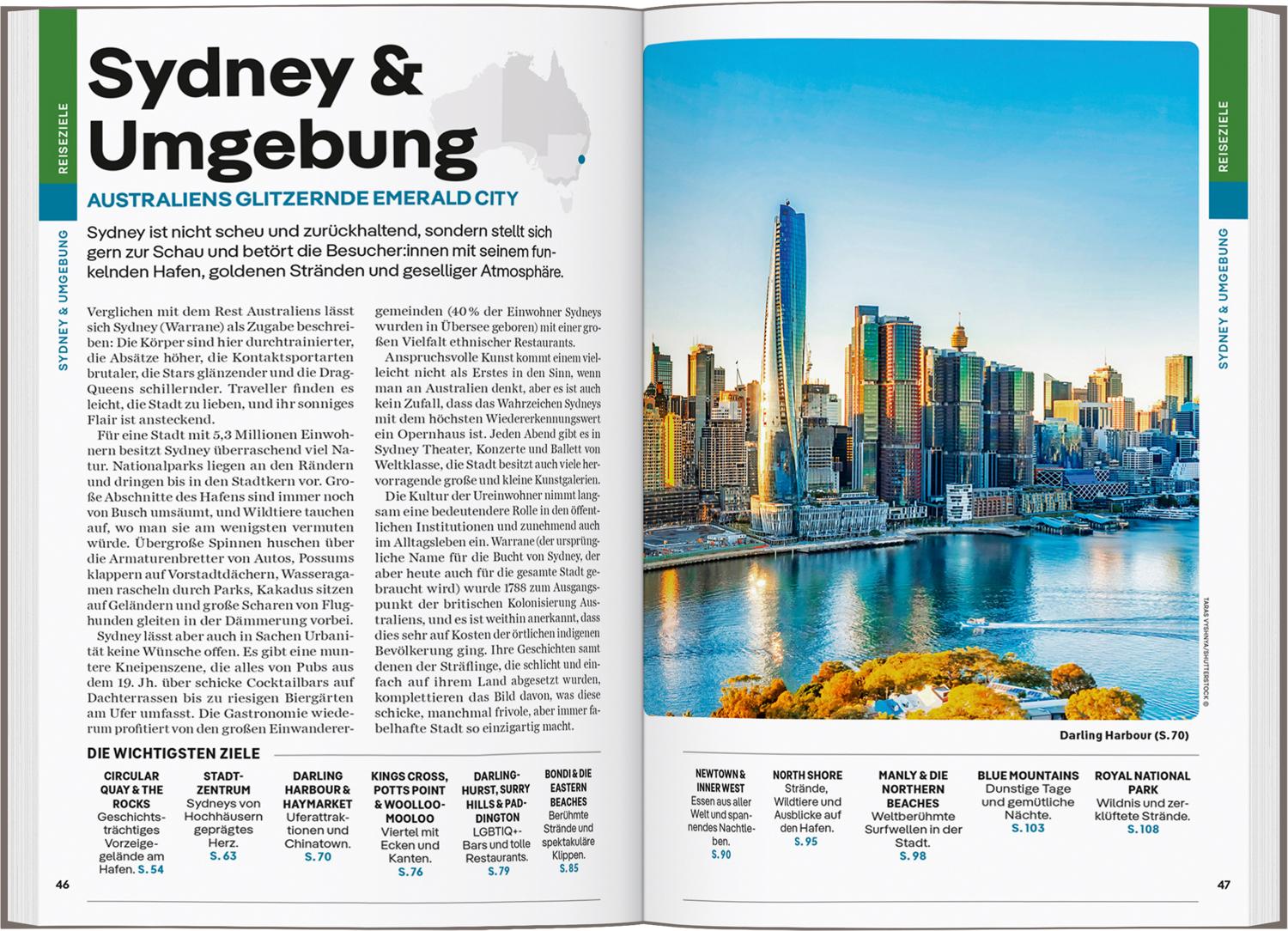 Beispielinhalt (Bild) LONELY PLANET Reiseführer Australien Ostküste