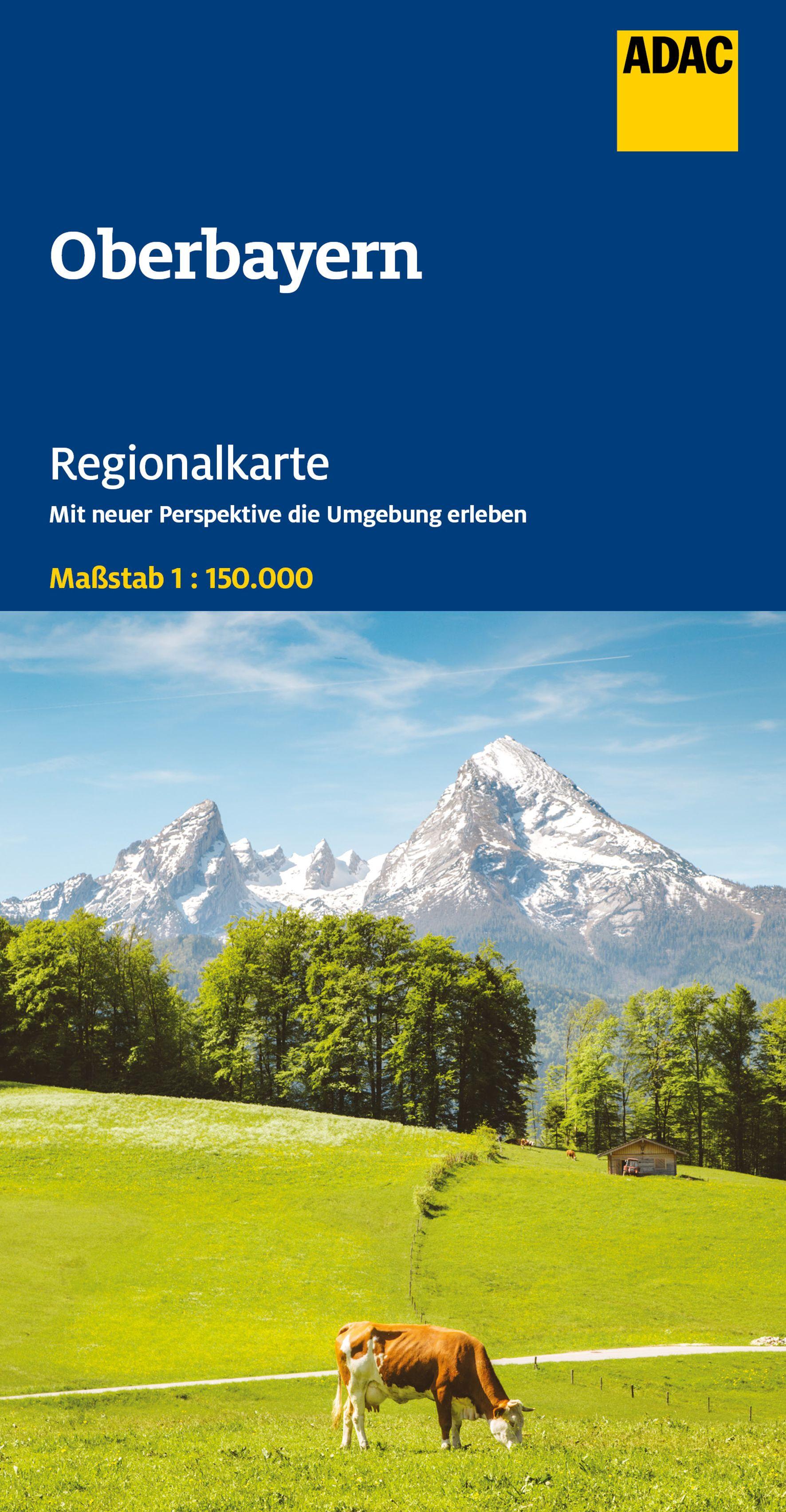 Vorderes Coverbild ADAC Regionalkarte 16 Oberbayern 1:150.000
