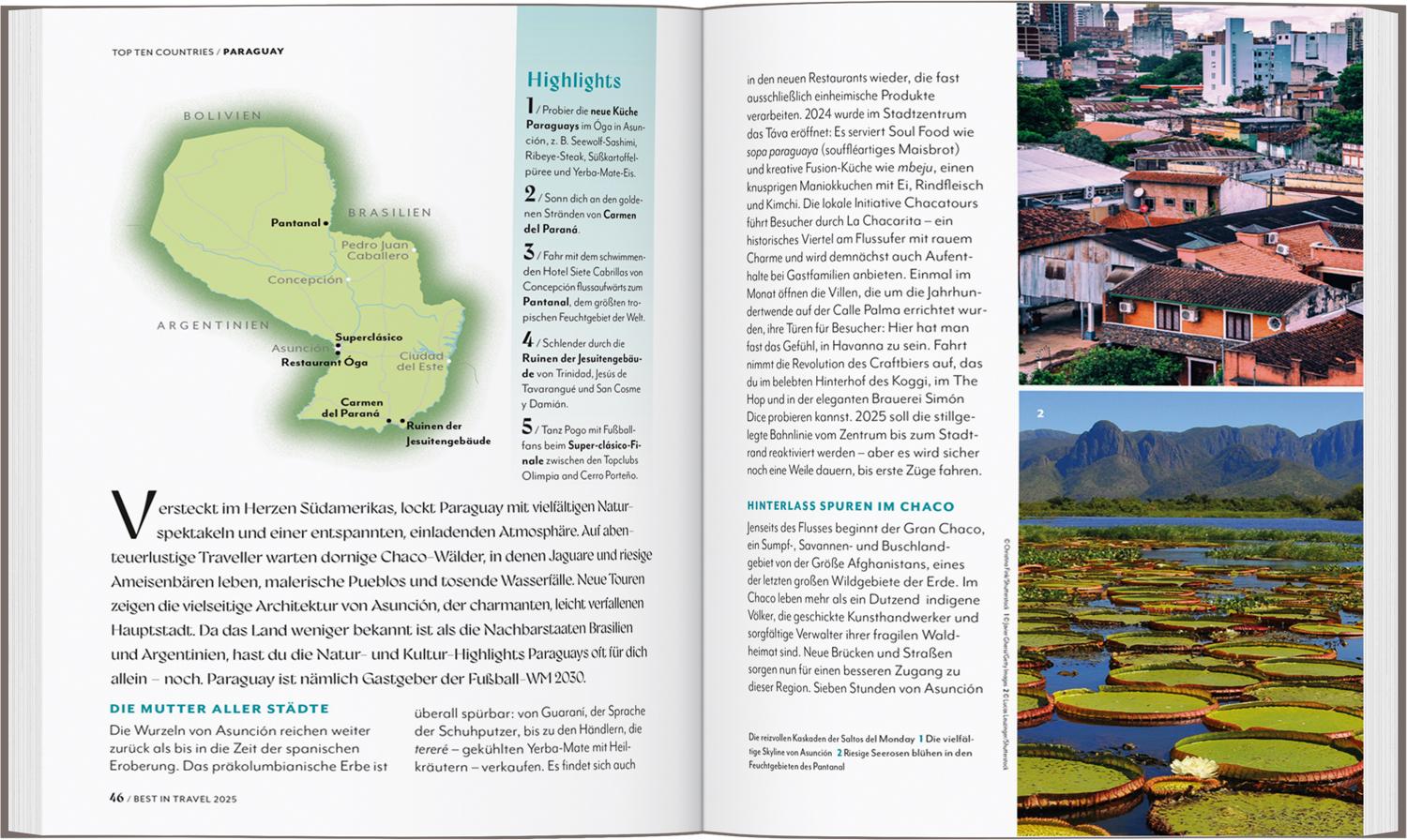 Beispielinhalt (Bild) LONELY PLANET Best in Travel 2025