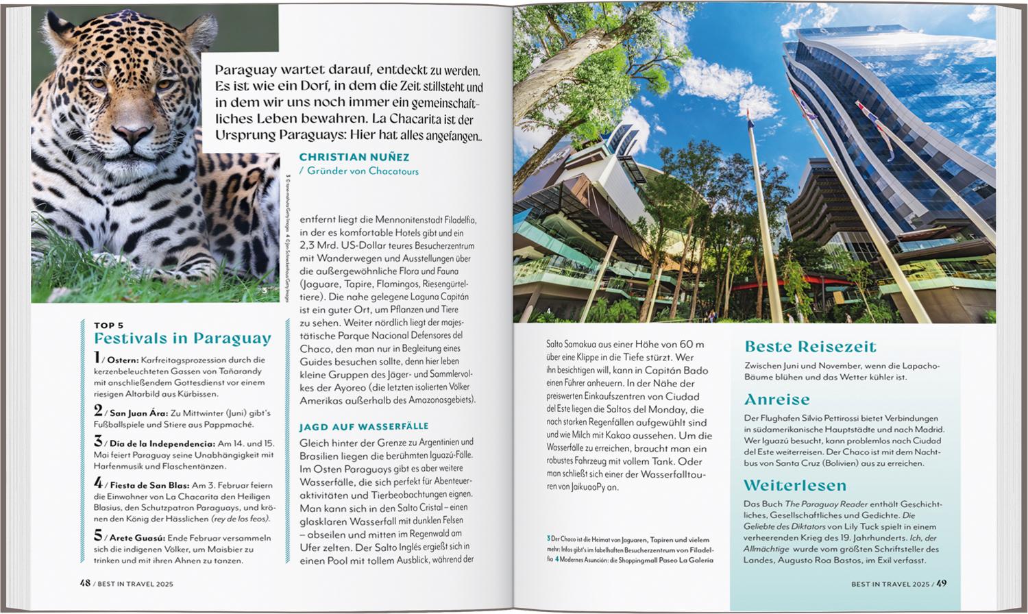 Beispielinhalt (Bild) LONELY PLANET Best in Travel 2025