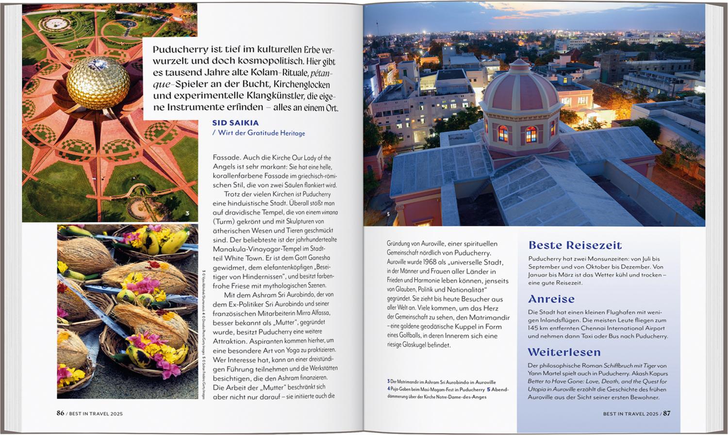Beispielinhalt (Bild) LONELY PLANET Best in Travel 2025