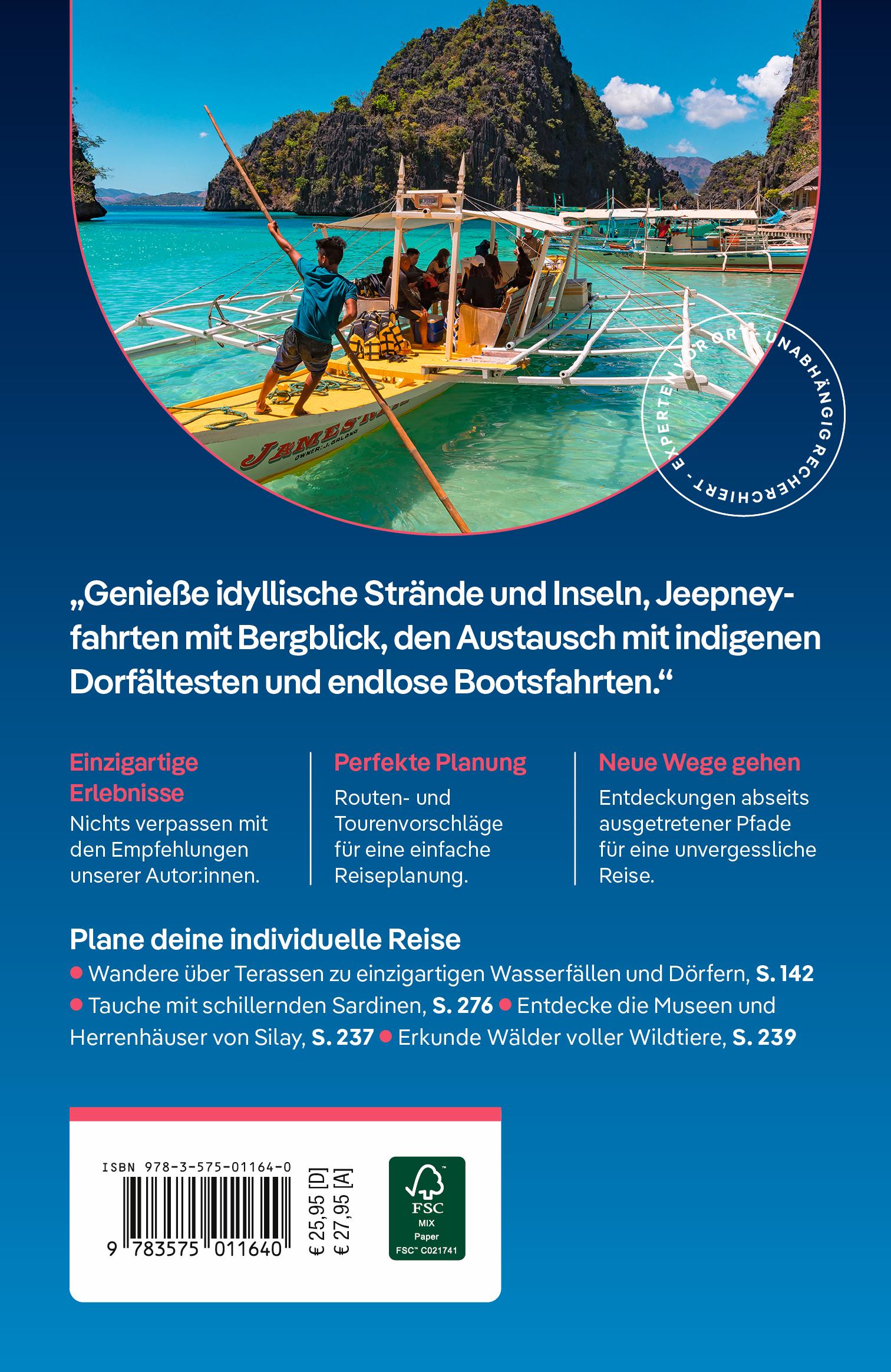 Rückseitencover LONELY PLANET Reiseführer Philippinen